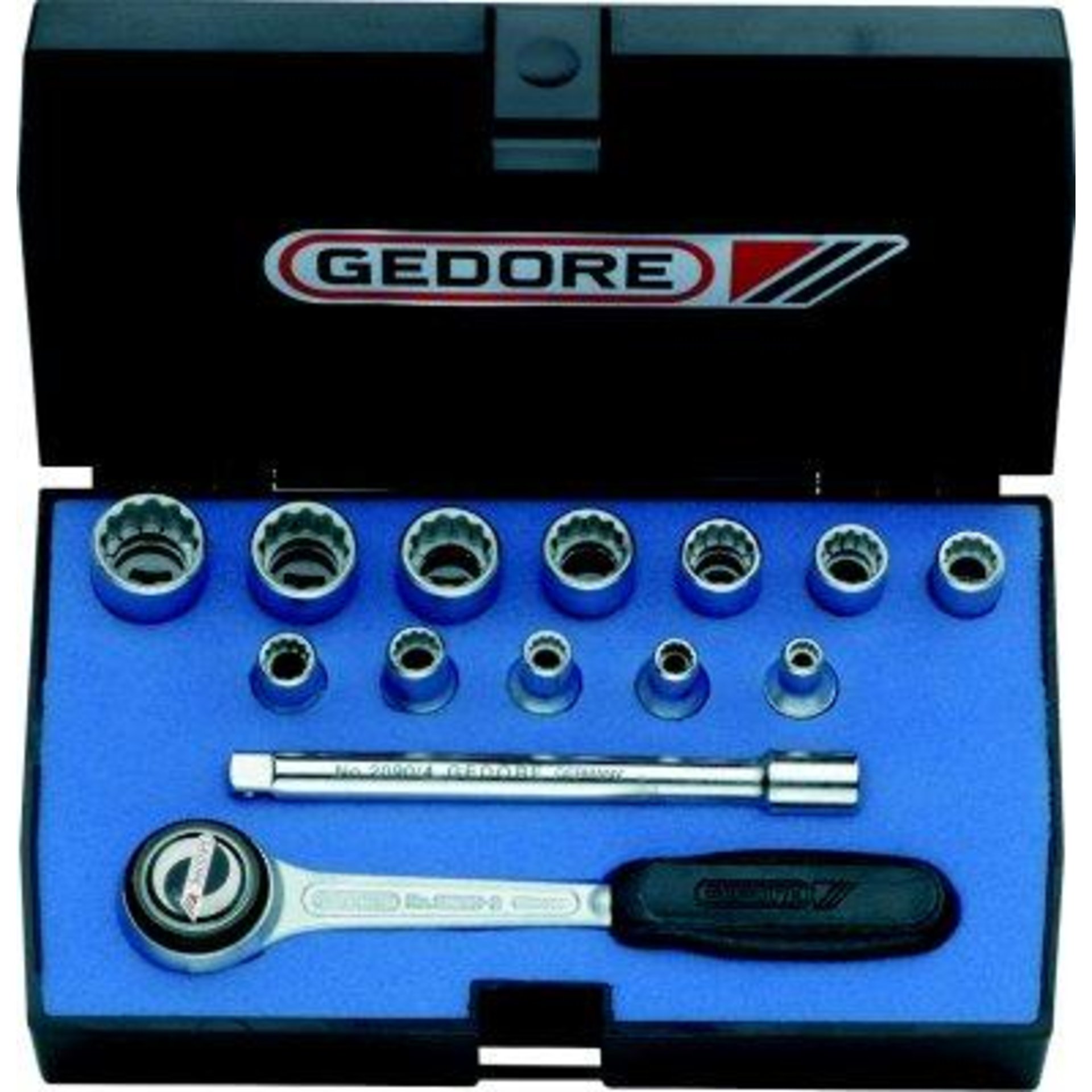 Steckschl.Grt. 1/4" 14tlg. D20 DMU-3 Gedore