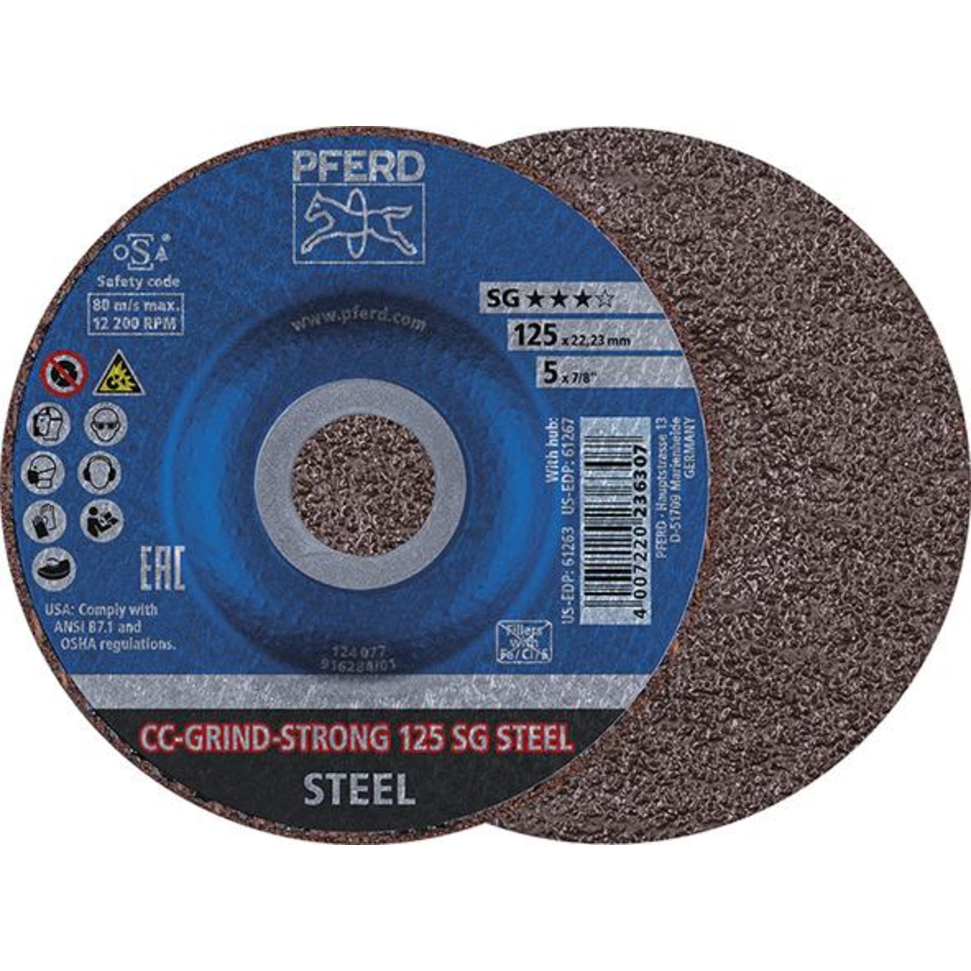 Schleifscheibe CC-Grind STRONG-STEEL 125mm PFERD