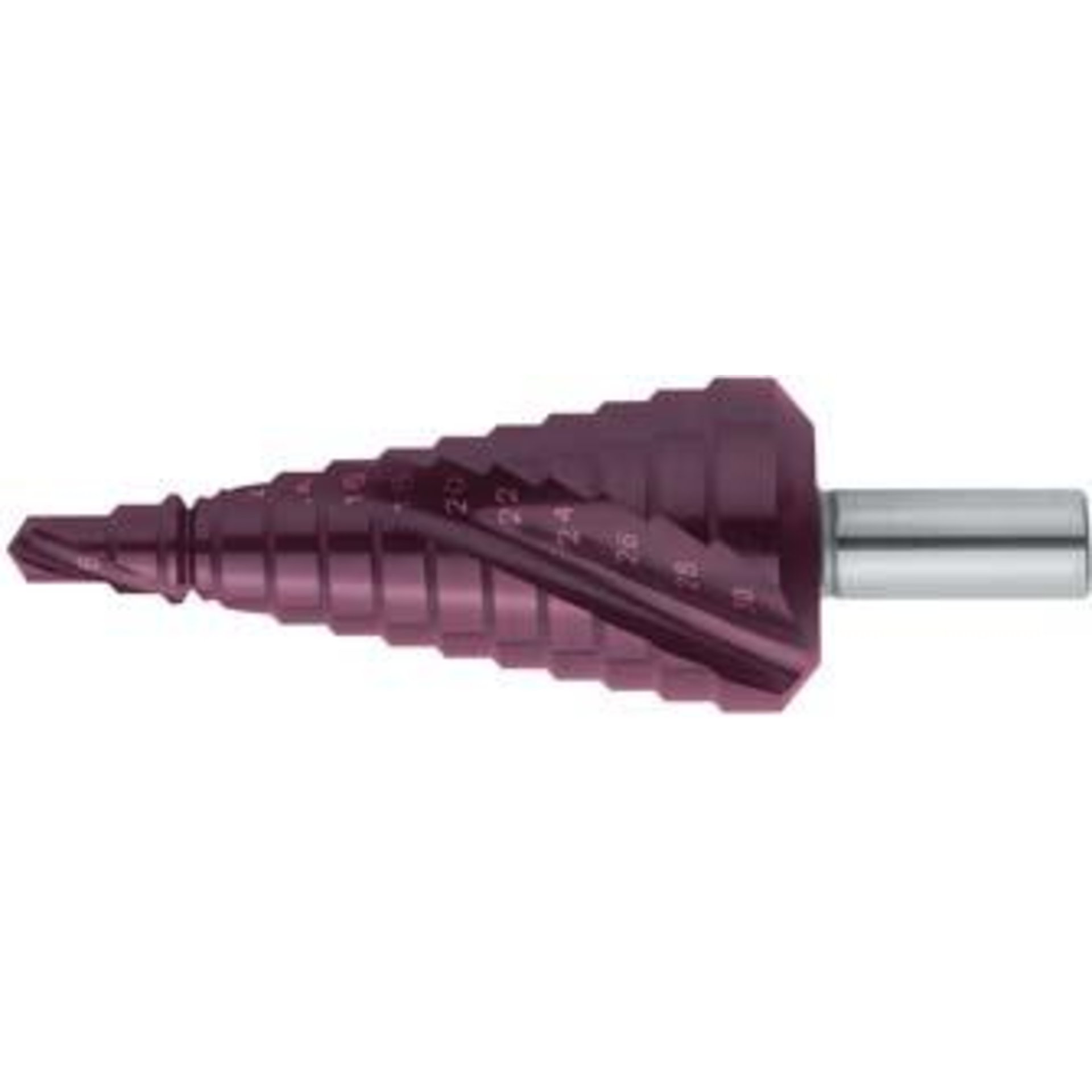Stufenbohrer Universal HSS spiralgenutet TiAlN 6-36mm FORMAT
