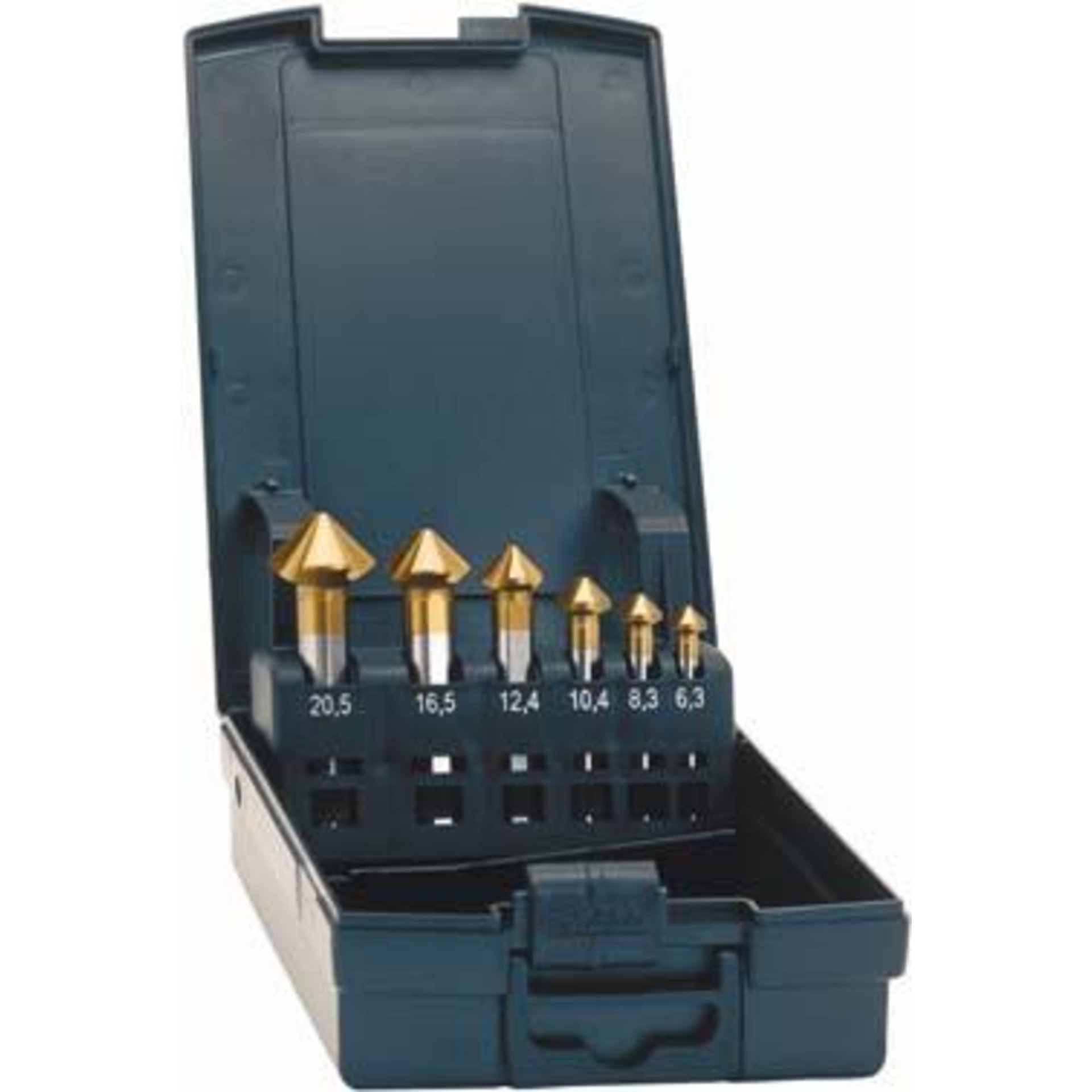 Kegelsenker-Set Advanced TiN Form C 90° 6,3-25mm EXACT