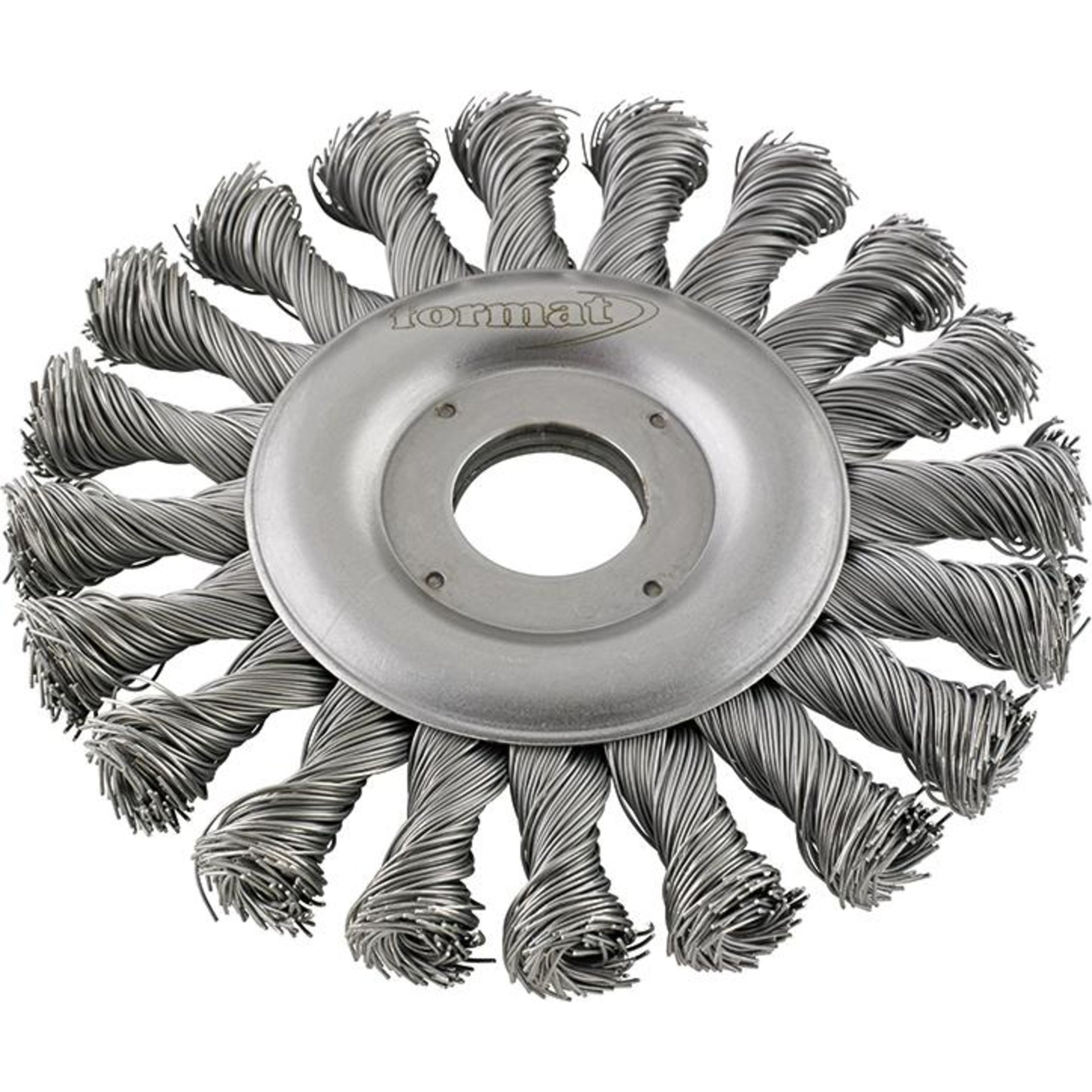 Rundbürste Stahl gezopft 125x mm FORMAT