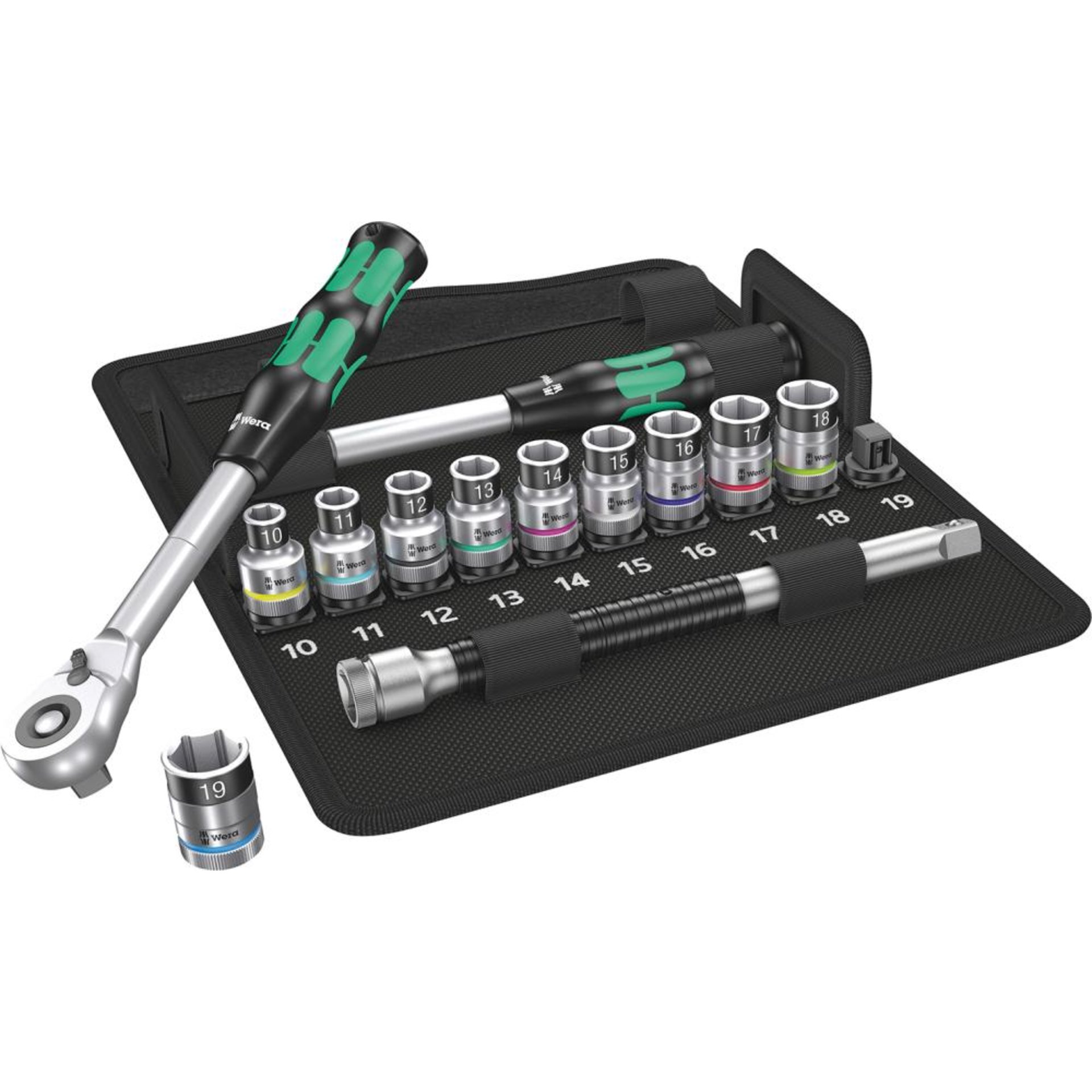 Steckschlüssel-Garnitur 1/2" ZYKLOP Hybrid 13-teilig Wera