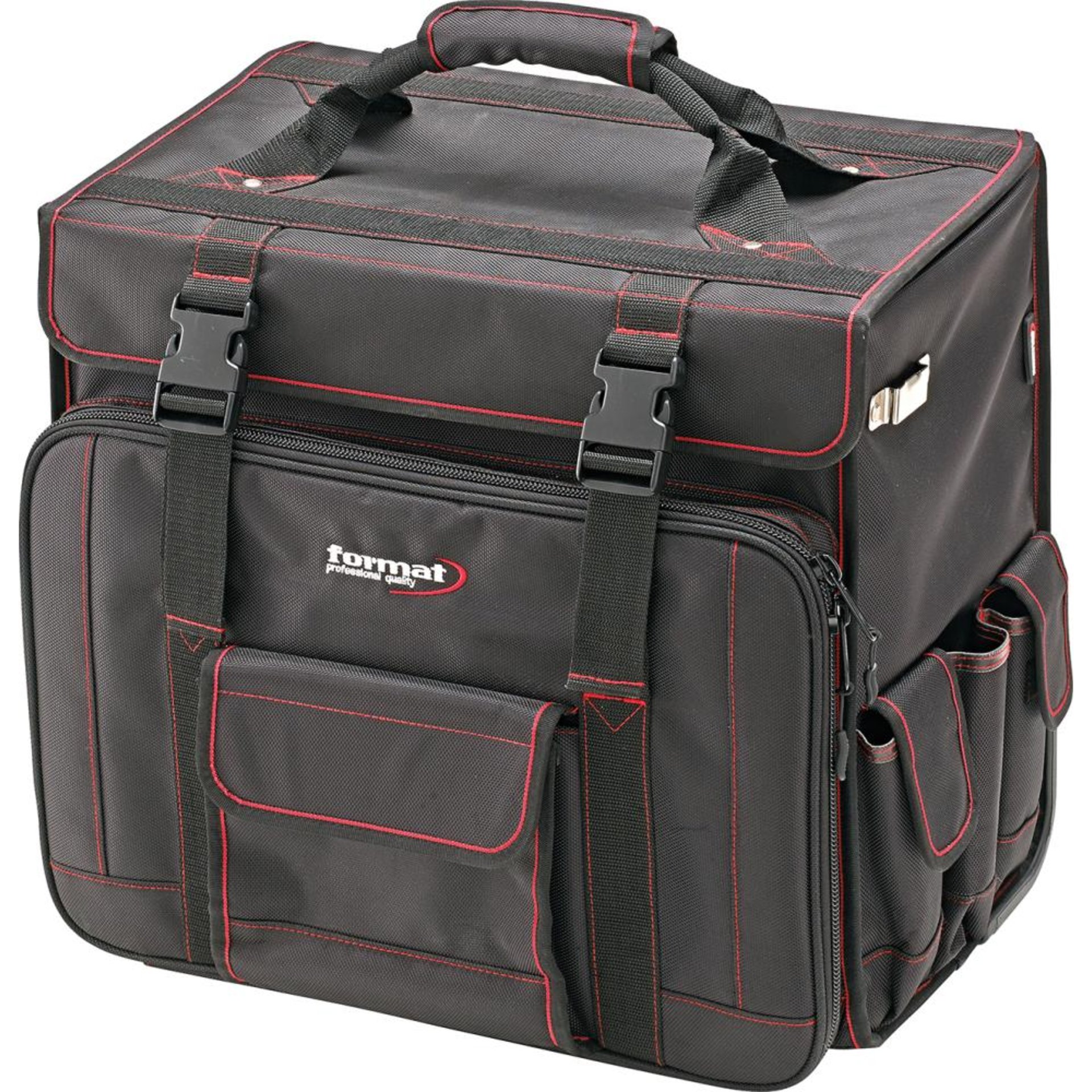 Werkzeugtasche mit Rollen und Teleskopgriff 460x340x450mm Nylon FORMAT