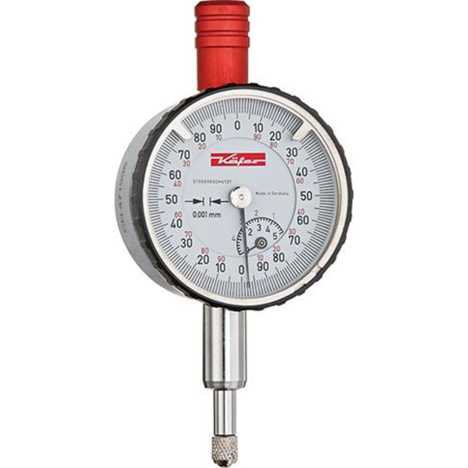 Feinmessuhr KM 1000/5 S D40mm stoßgeschützt KÄFER