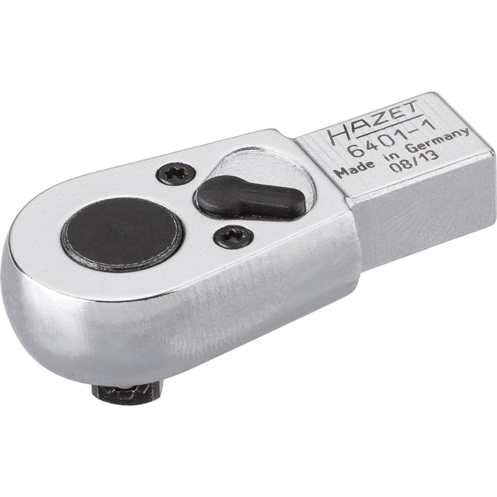 HAZET Insert reversible ratchet 6402-1 ∙ 9 x 12 mm insert square ∙ 3/8 inch (10 mm) square, solid ∙ 61 mm
