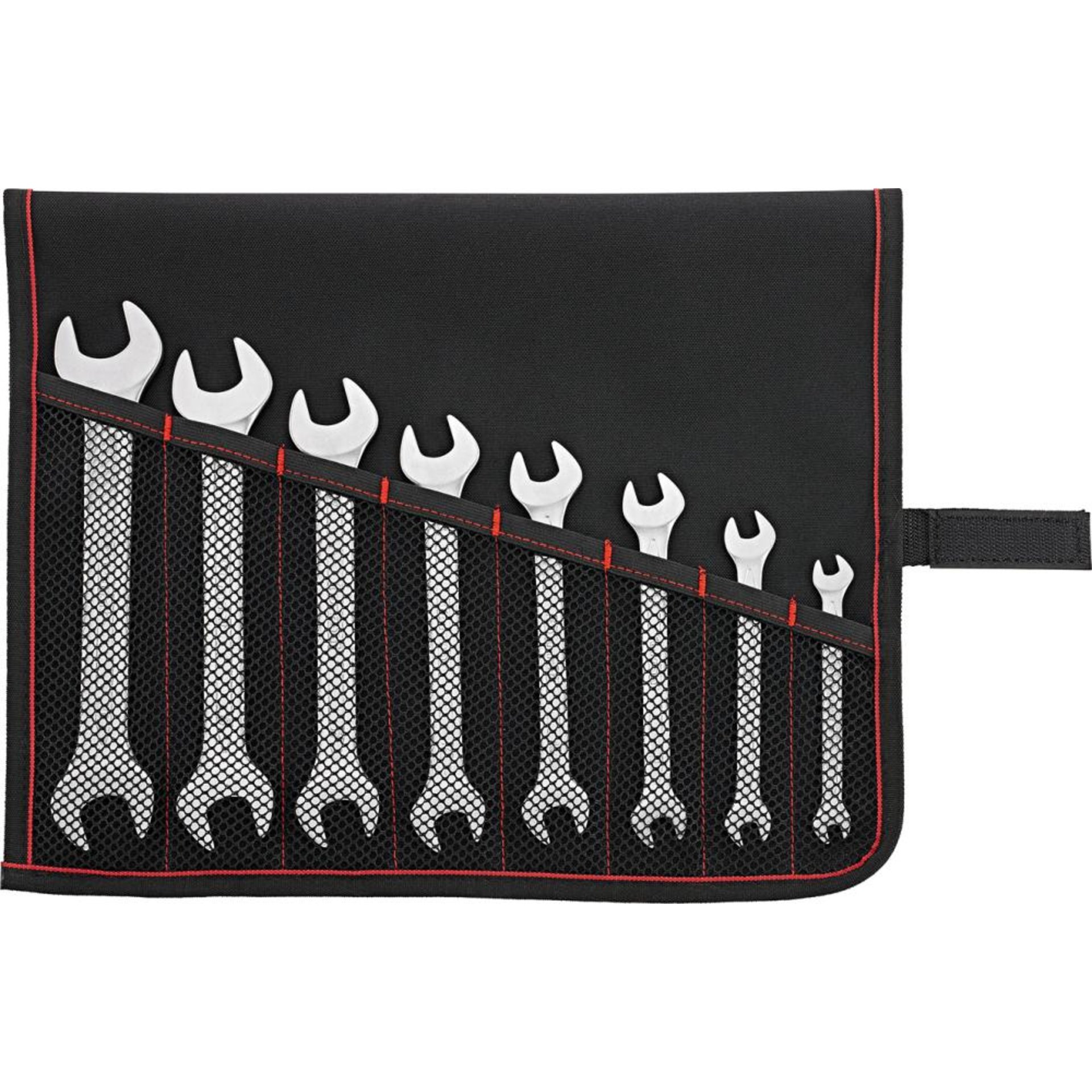 Doppelmaulschlüssel-Satz DIN3110 6-22mm 8-teilig in Rolltasche FORMAT
