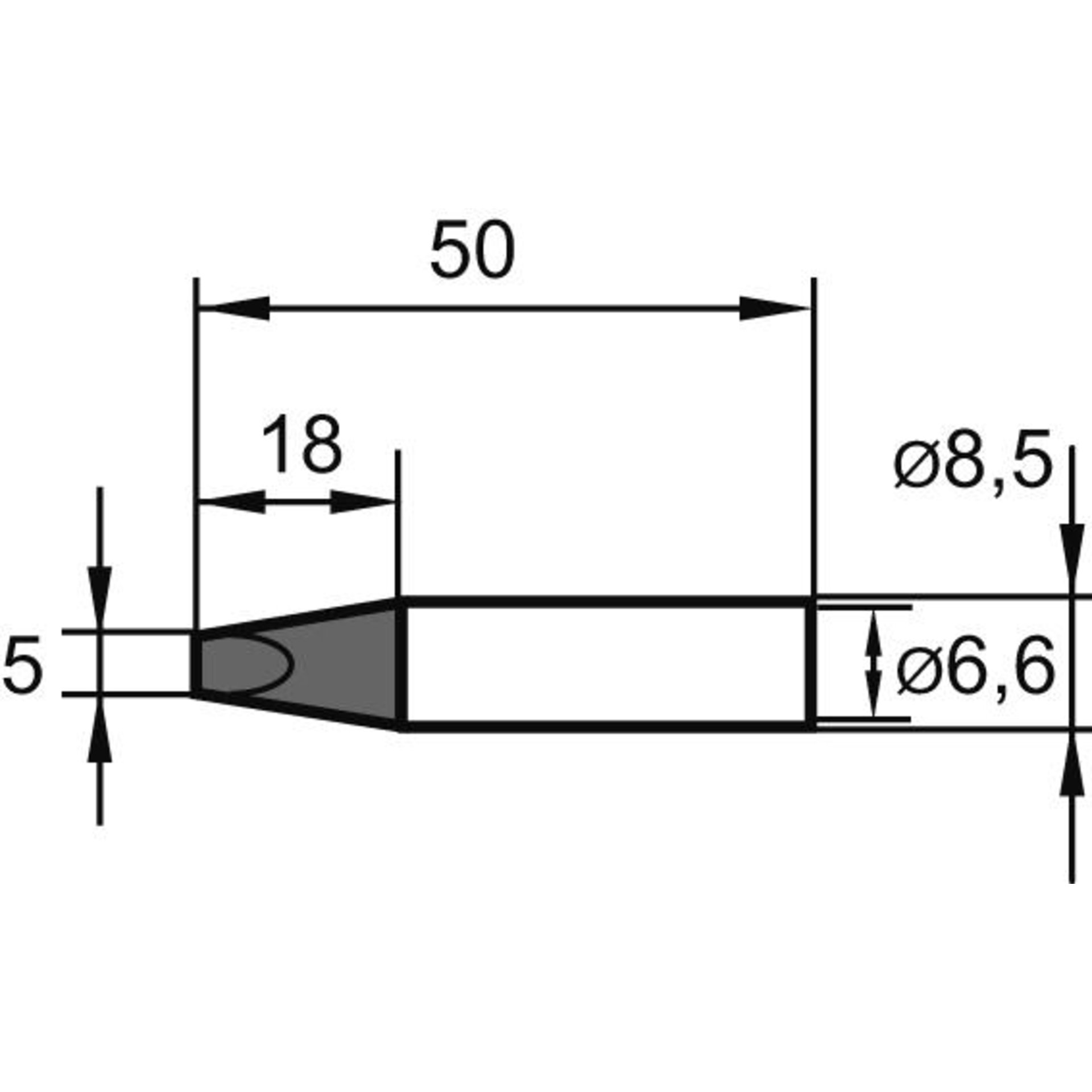 Lötspitze ERSADUR Nr. 8325,0 mm, meißel Ersa