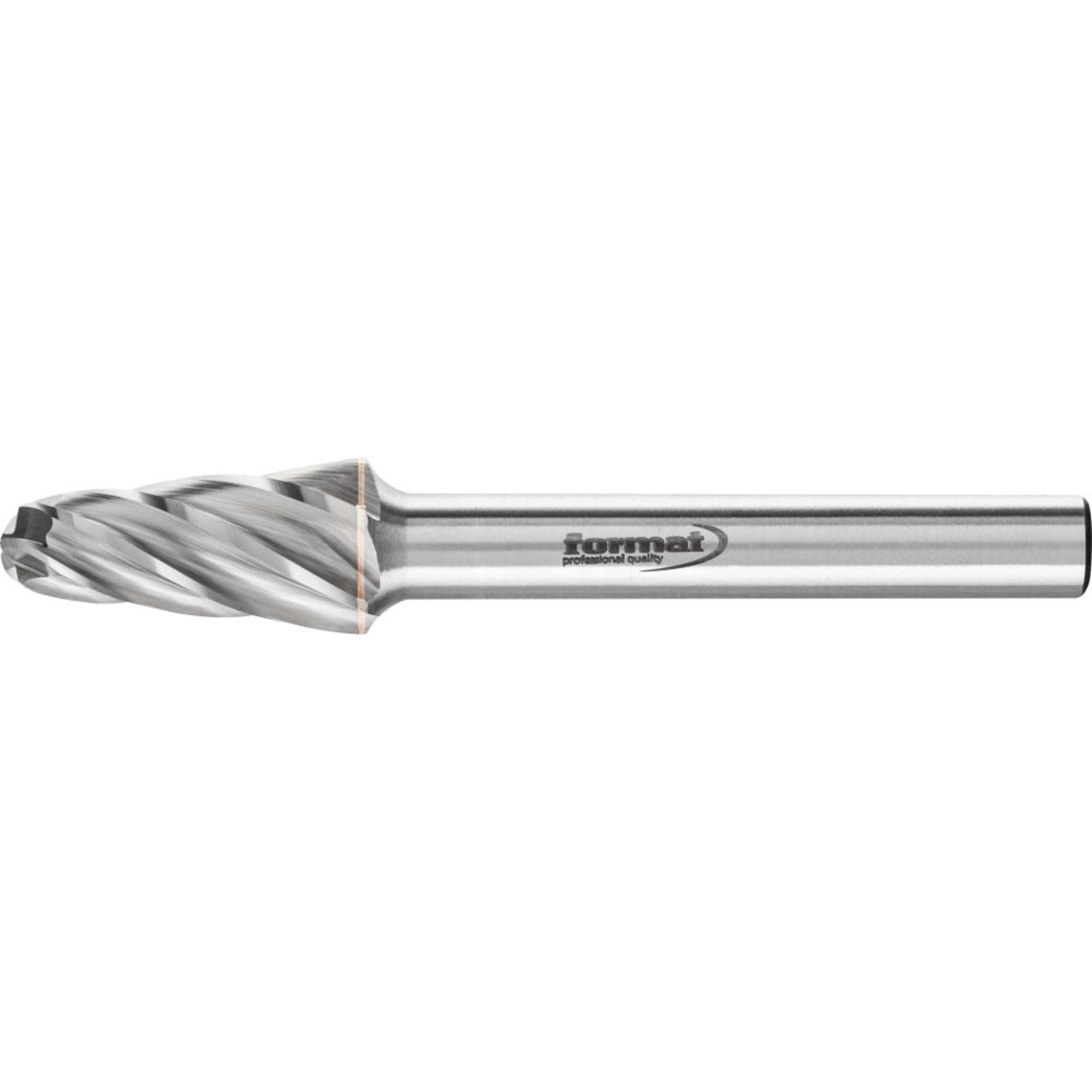 Hartmetallfrässtift (Rotorfräser) DIN 8033 – Schaft-Ø 6 mm, Rundkegelform KEL, Zahnung Alu