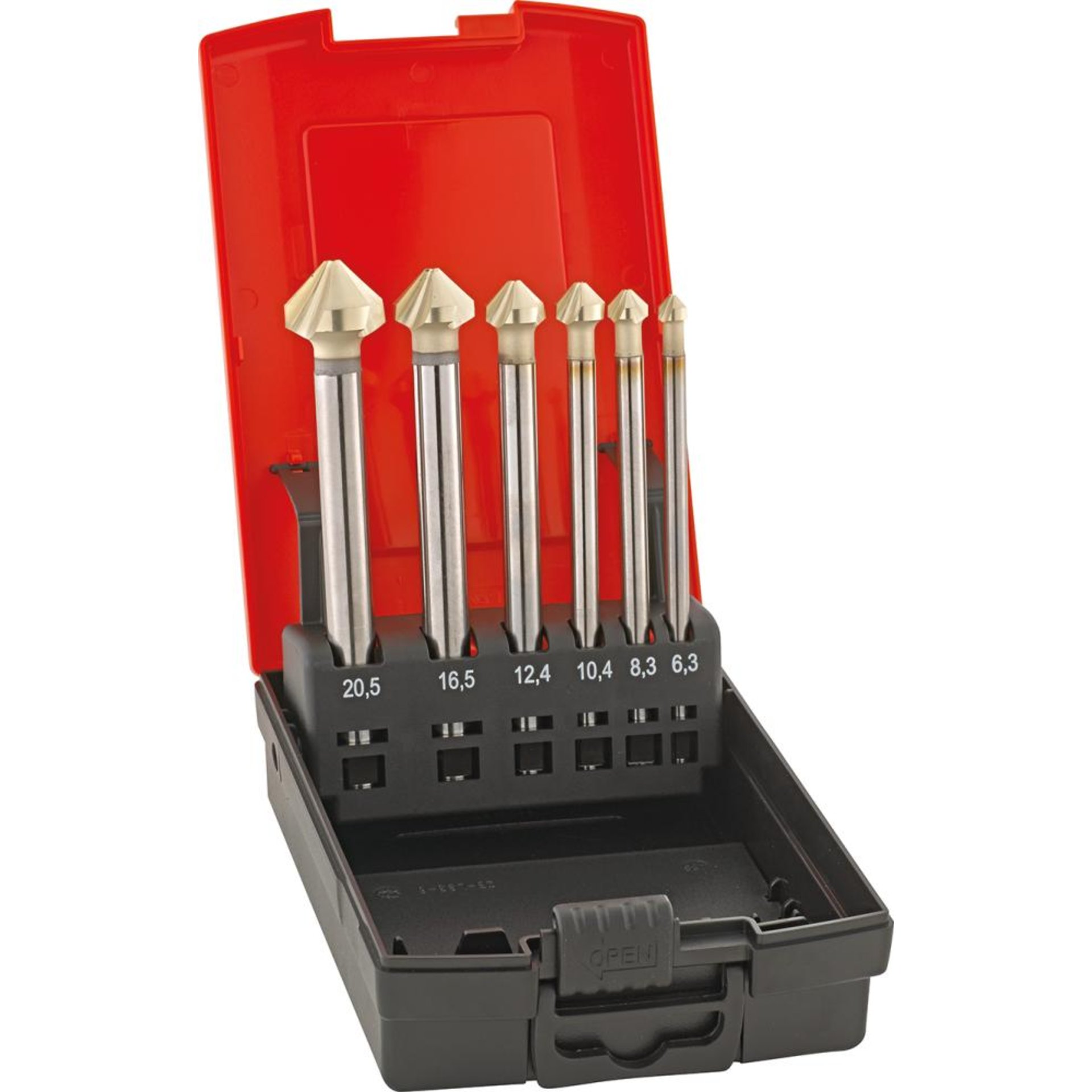 Kegelsenker Set HSSE DIN335 6,3 - 20,5mm zyl. 90° Form C ugt DUO+ lang FORMAT