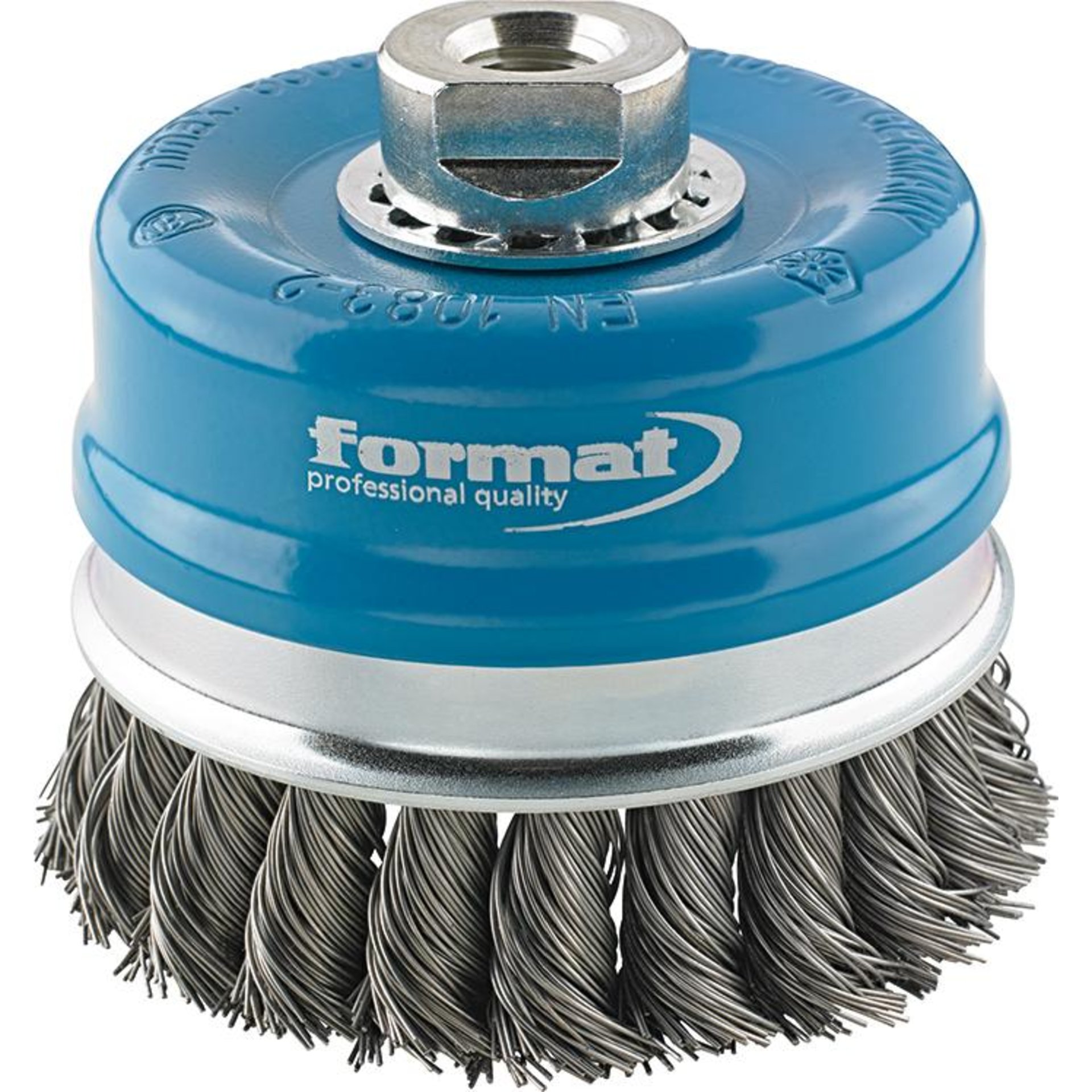 Topfbürste Stahl M14 gezopft 80x0,8mm FORMAT
