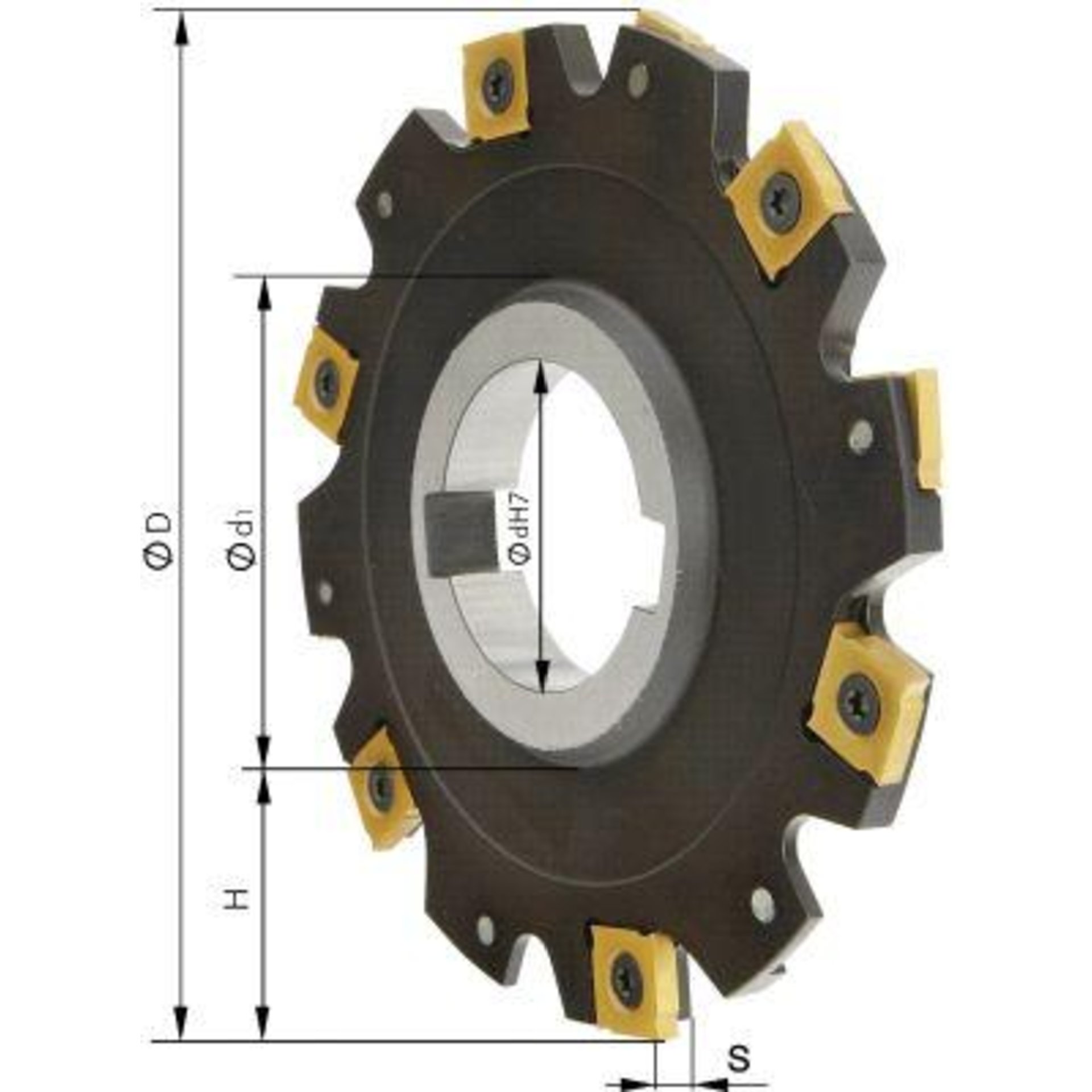 Scheibenfräser ohne Bund Z8 D 80x4 mm FORMAT