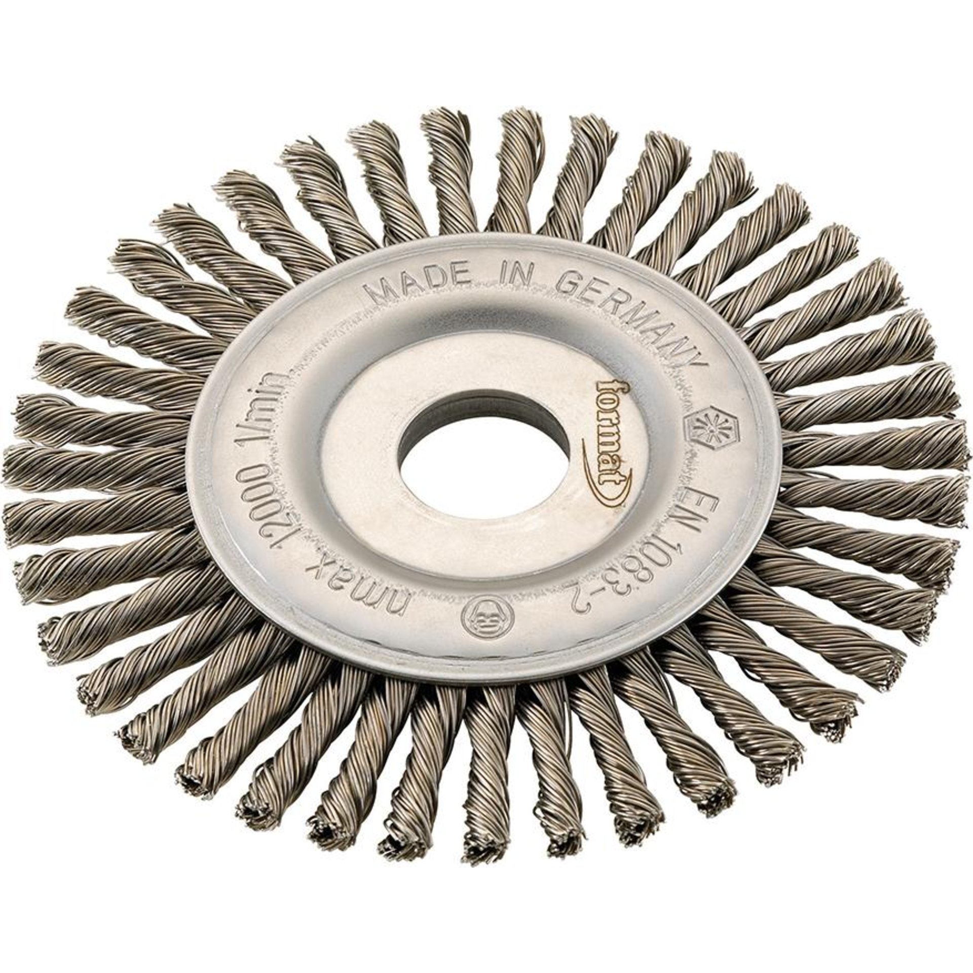 Rundbürste Stahl gezopft 178x6x mm FORMAT