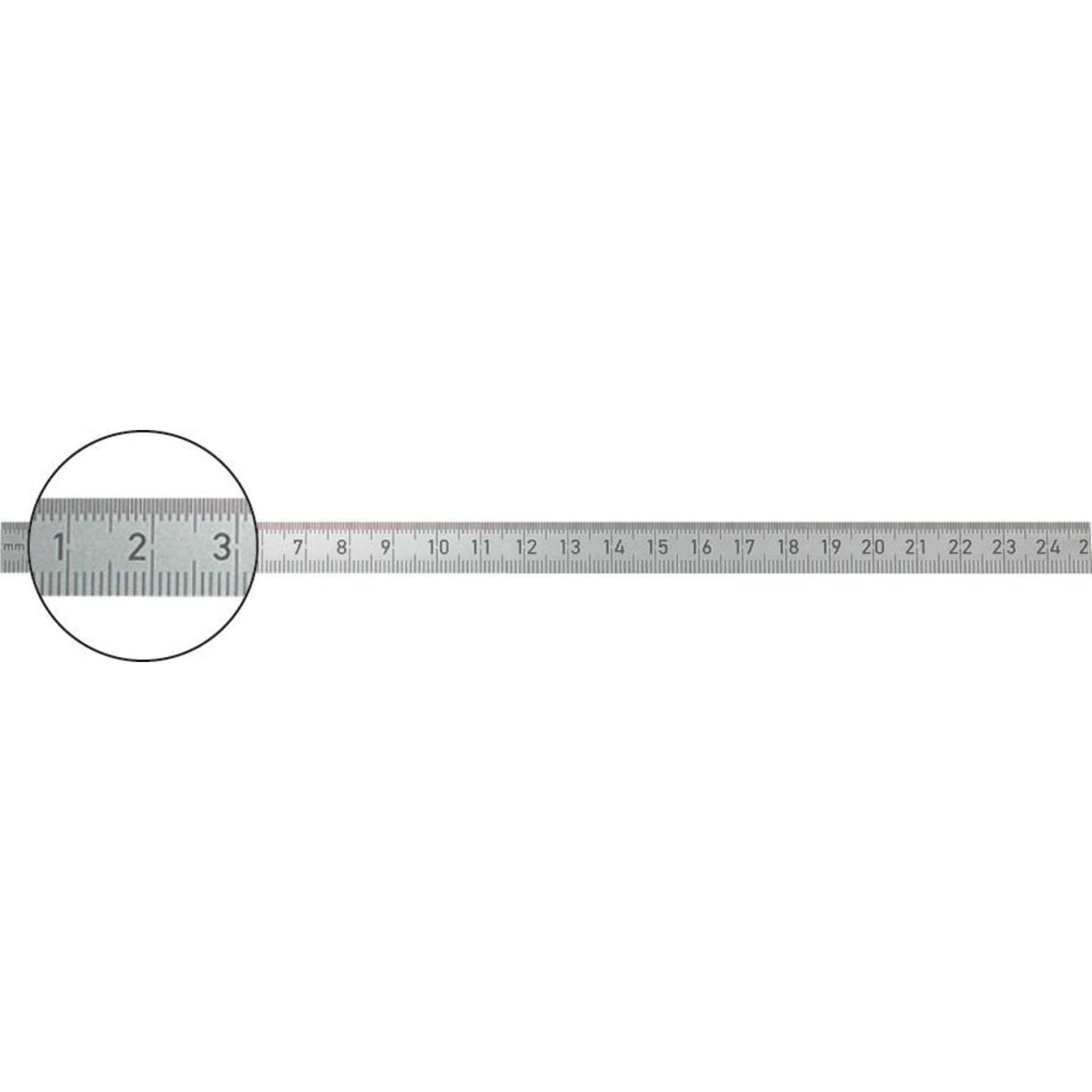Biegsamer Stahlmassstab 150x13mm rostfrei FORMAT