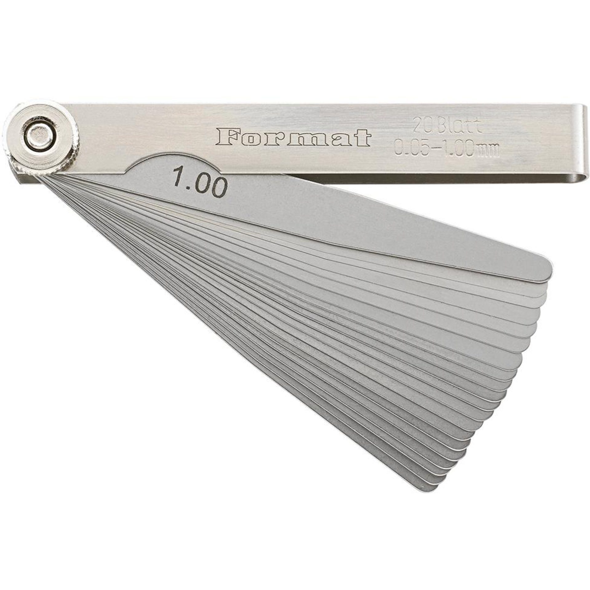 Fühlerlehre 20 Blatt 0,05-1mm T3 FORMAT