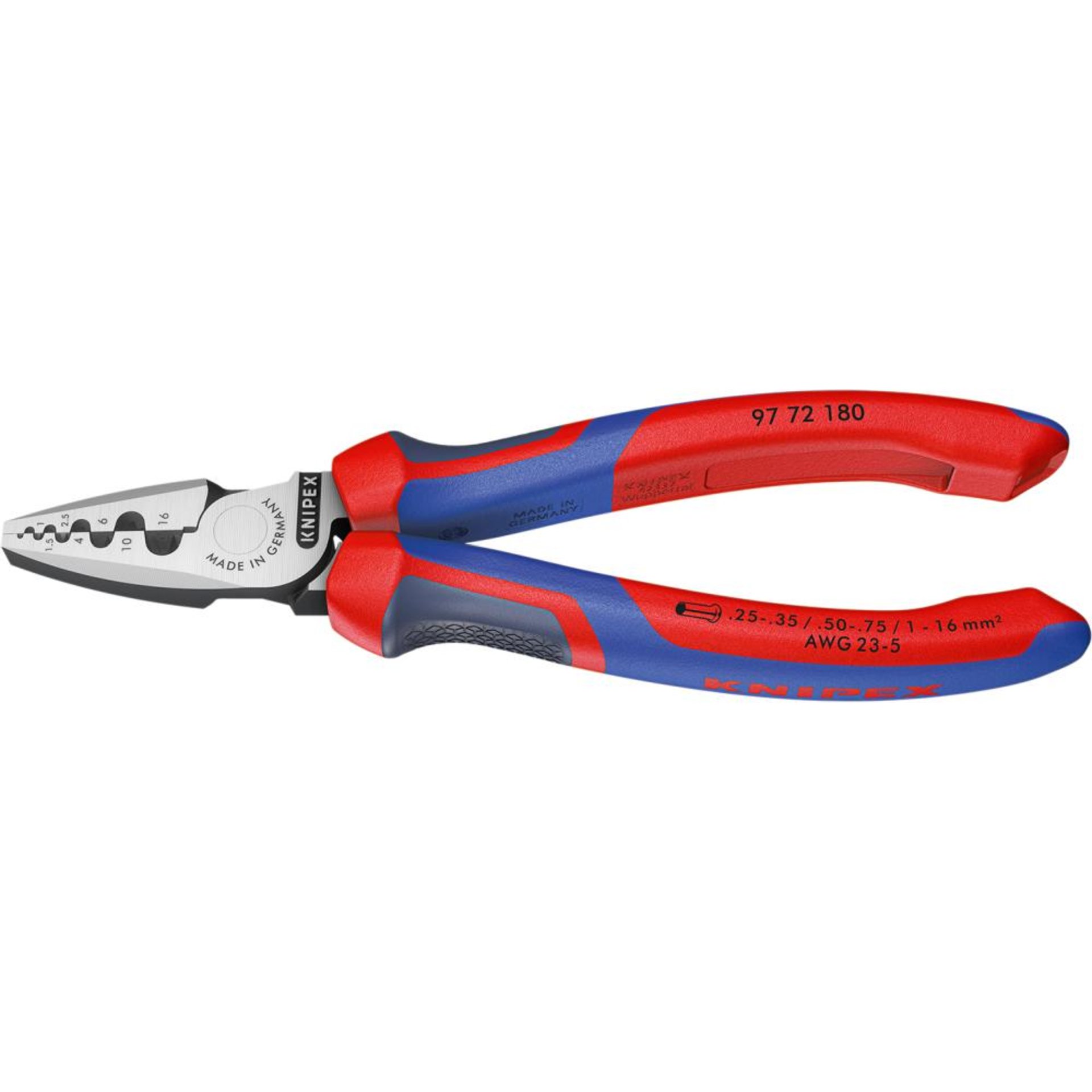 PINCE A SERTIR POUR EMBOUTS 0,25-16MM²