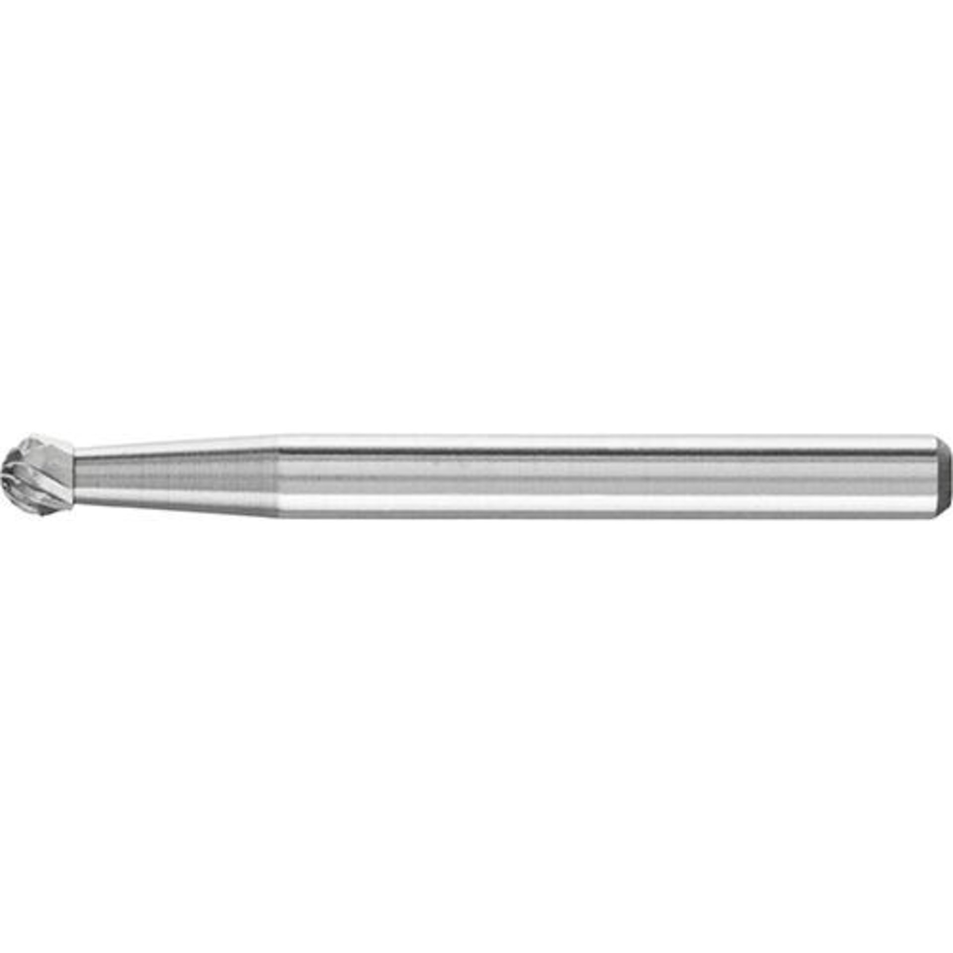 Hartmetall-Kleinfrässtift (Rotorfräser) DIN 8033 – Schaft-Ø 3 mm, Kugelform KUD, Zahnung 4