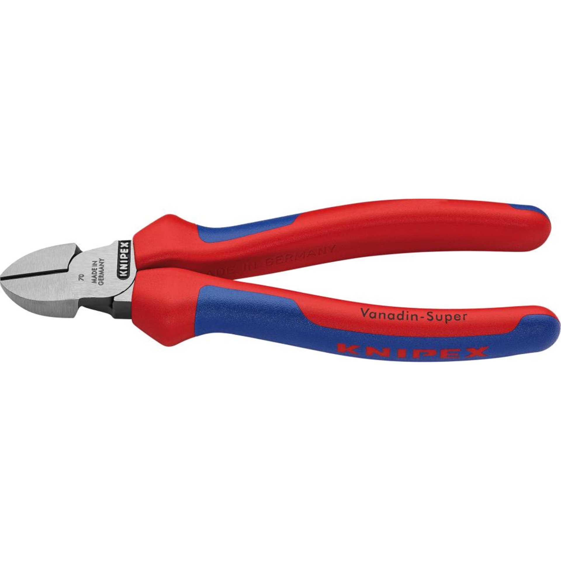 KNIPEX 70 02 160 Seitenschneider mit Mehrkomponenten-Hüllen schwarz atramentiert 160 mm