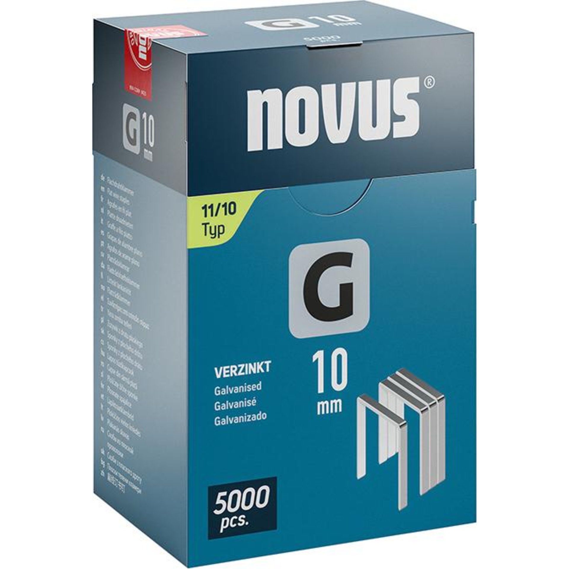 Flachdrahtklammer G Typ 11/14 mm Novus VE à 600 Stück