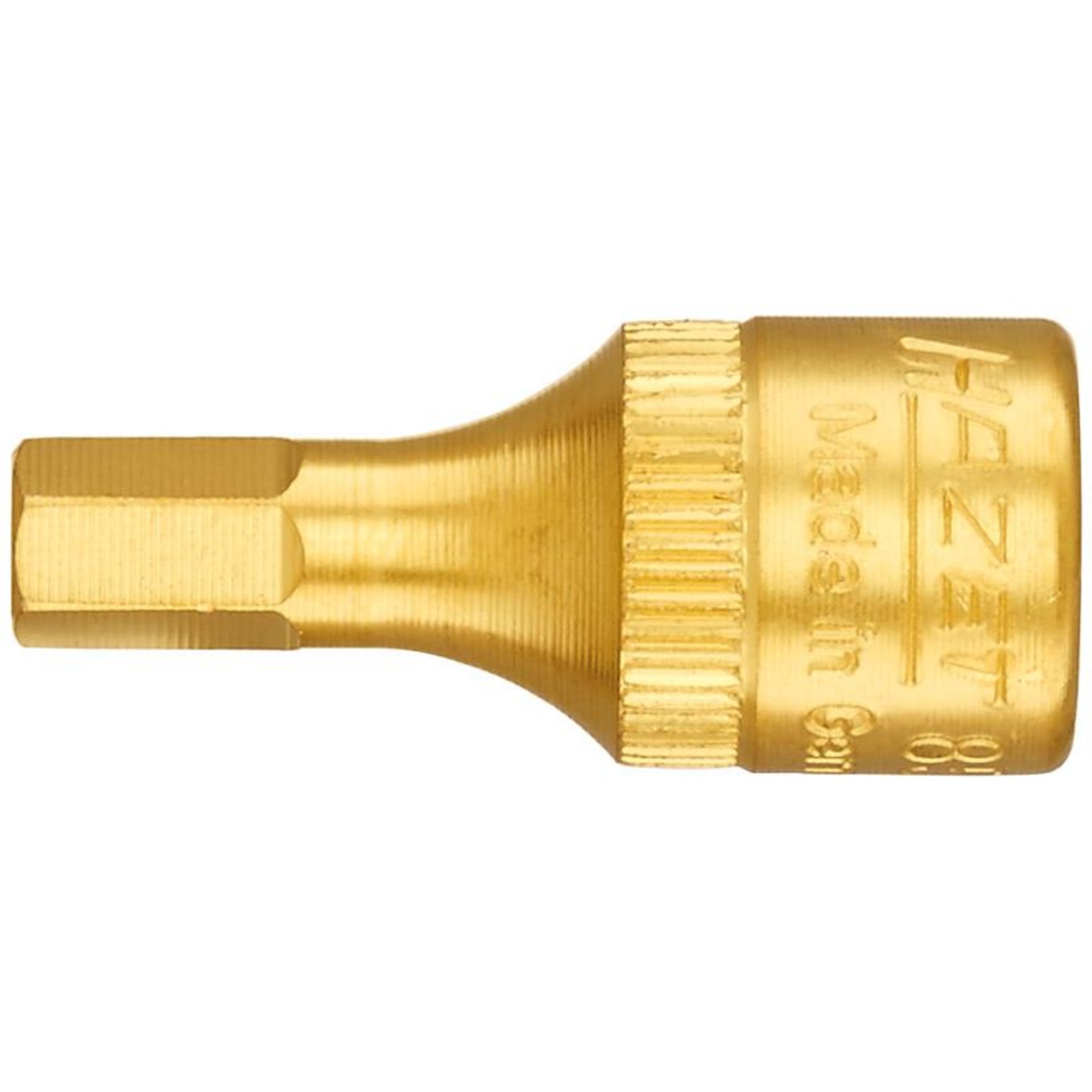 HAZET Douille mâle 8501-4 ∙ Carré creux 1/4 pouce (6,3 mm) ∙ Profil à 6 pans intérieurs ∙ taille 4 mm