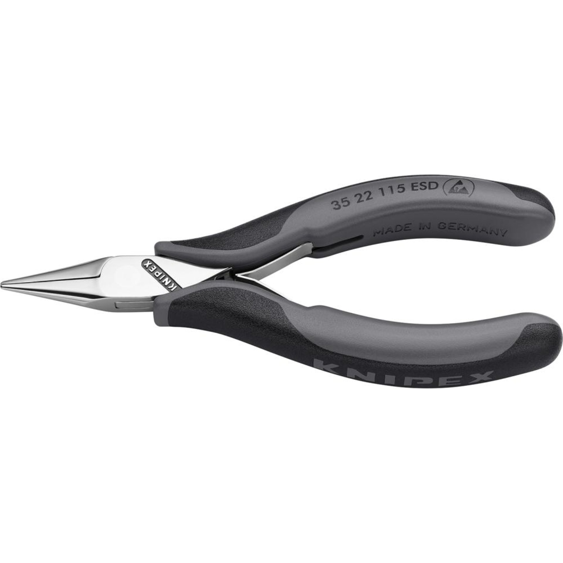 PINCE ELECTRONIQUE DEMI RONDE 115MM ESD