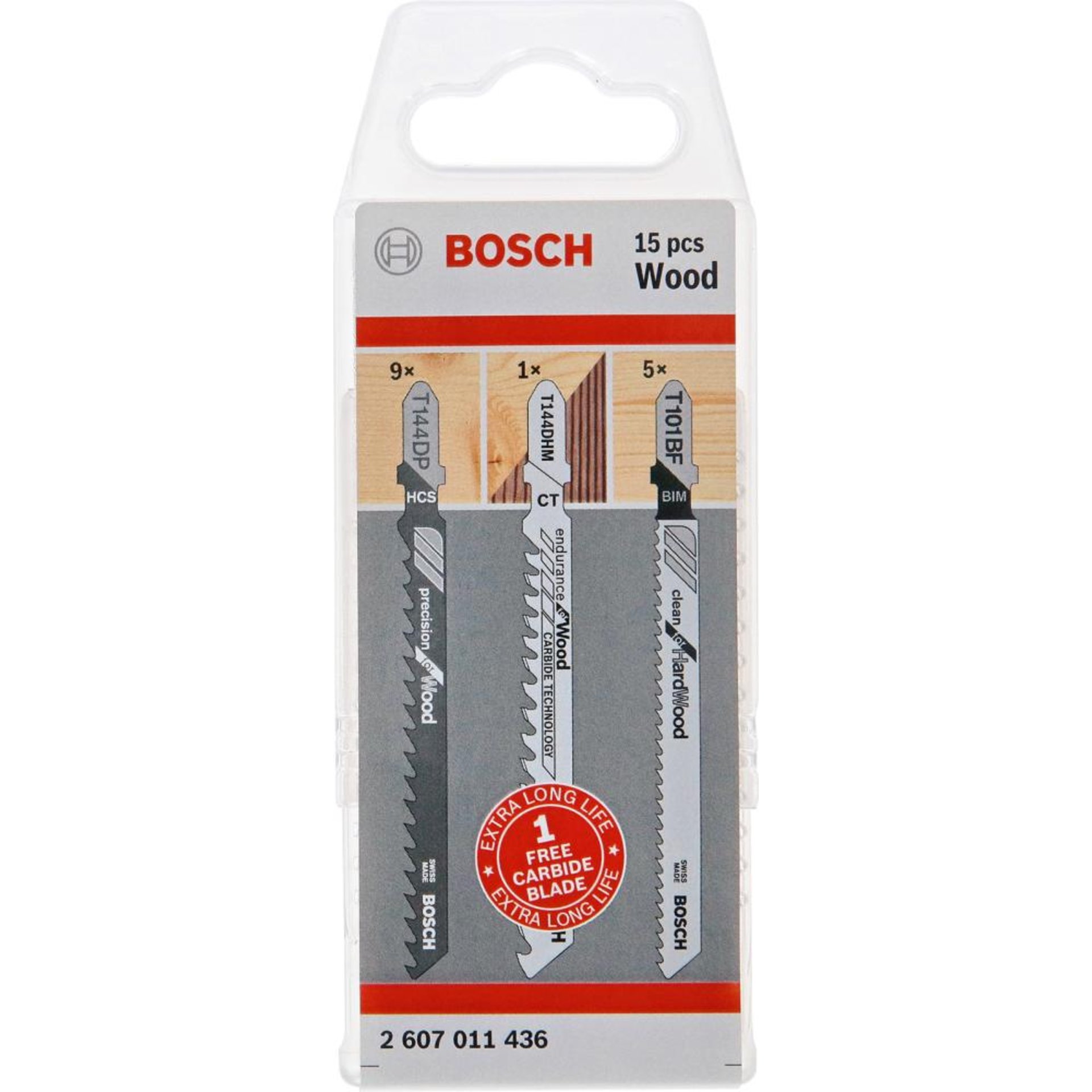 Stichsägeblatt-Set Bosch 15-teilig für Holz