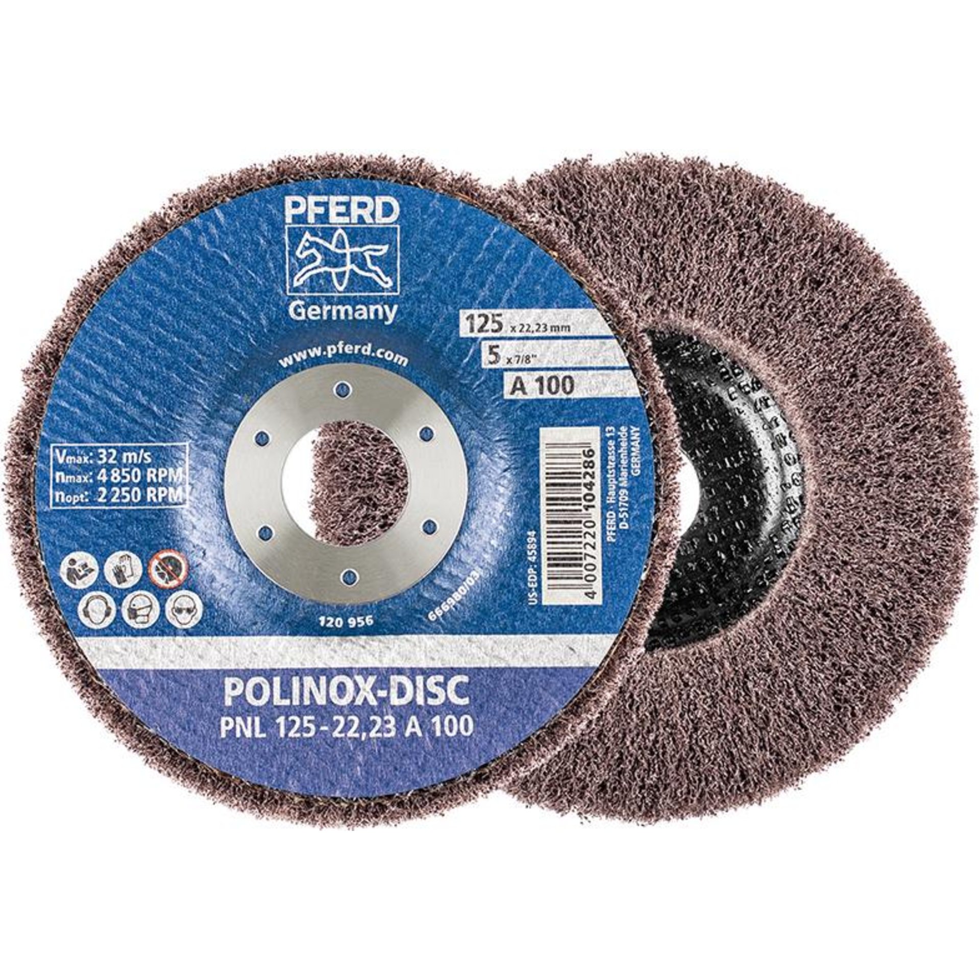 Schleifdisc POLINOX 125x22,23mm A 280 Pferd