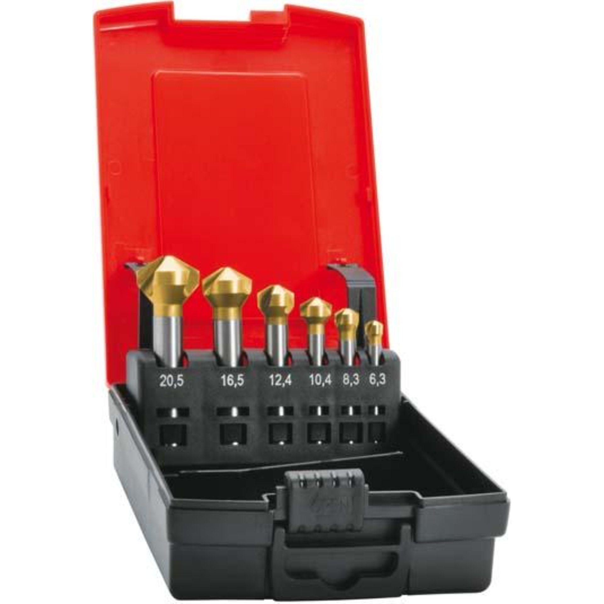 Kegelsenker-Set HSS TiN 120° 6,3-20,5mm FORMAT