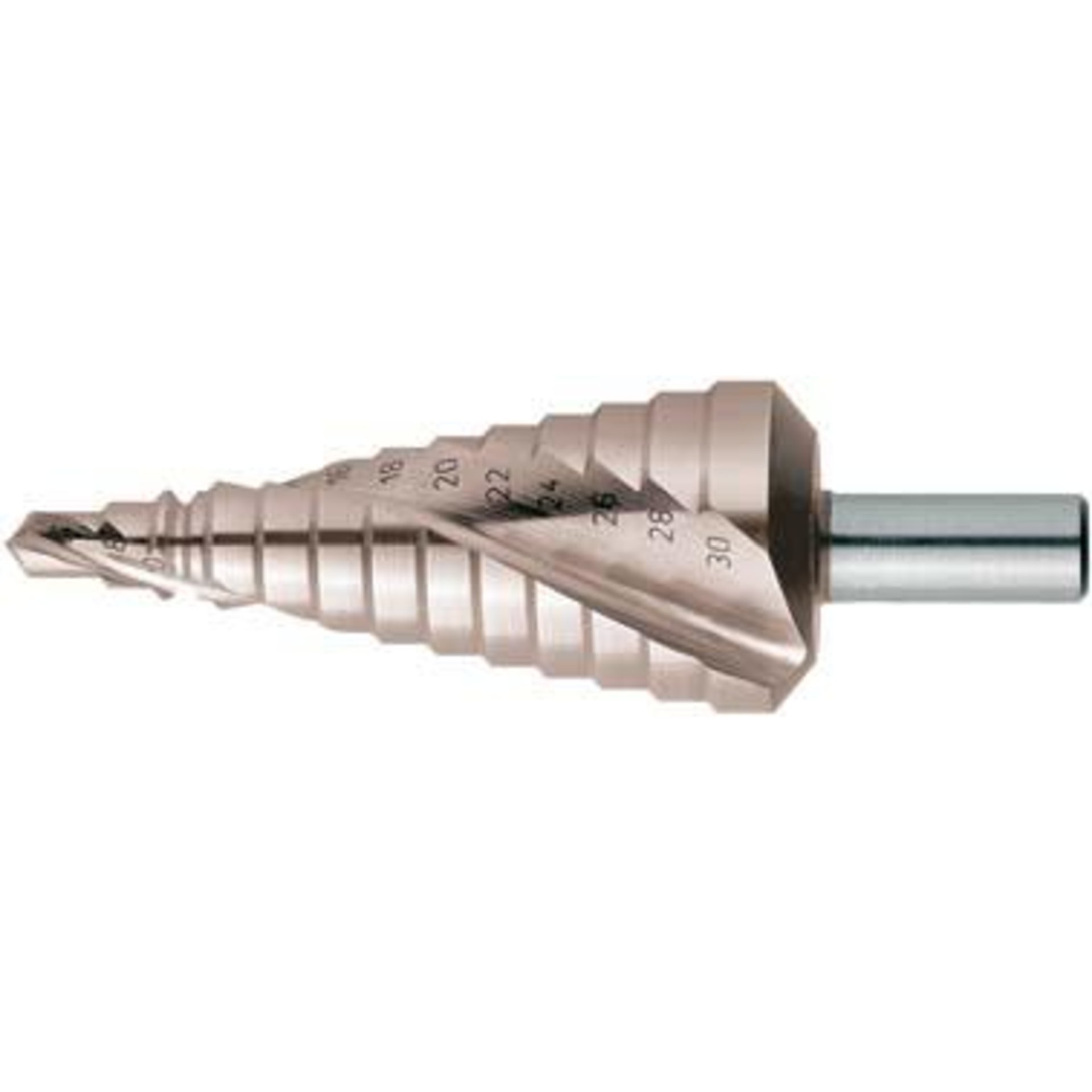 Stufenbohrer Universal HSS spiralgenutet 6-36mm FORMAT