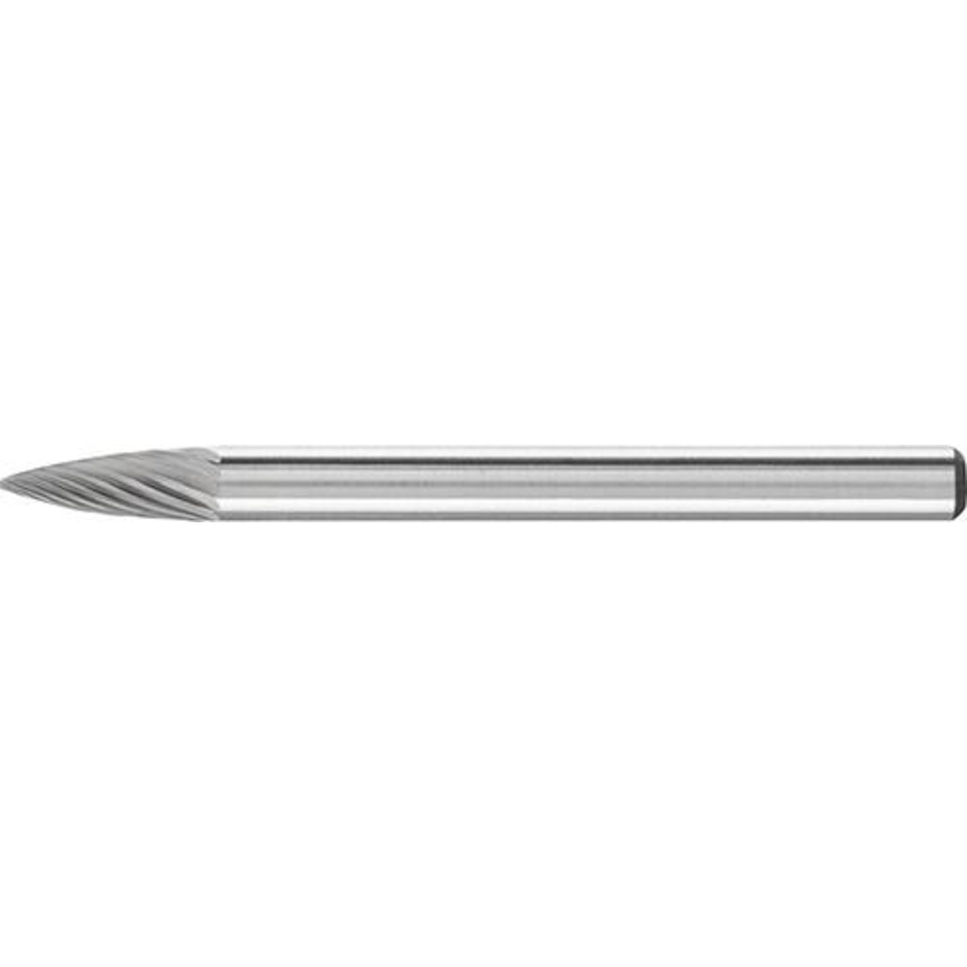 Hartmetall-Kleinfrässtift (Rotorfräser) DIN 8033 – Schaft-Ø 3 mm, Spitzbogenform SPG, Zahnung 5