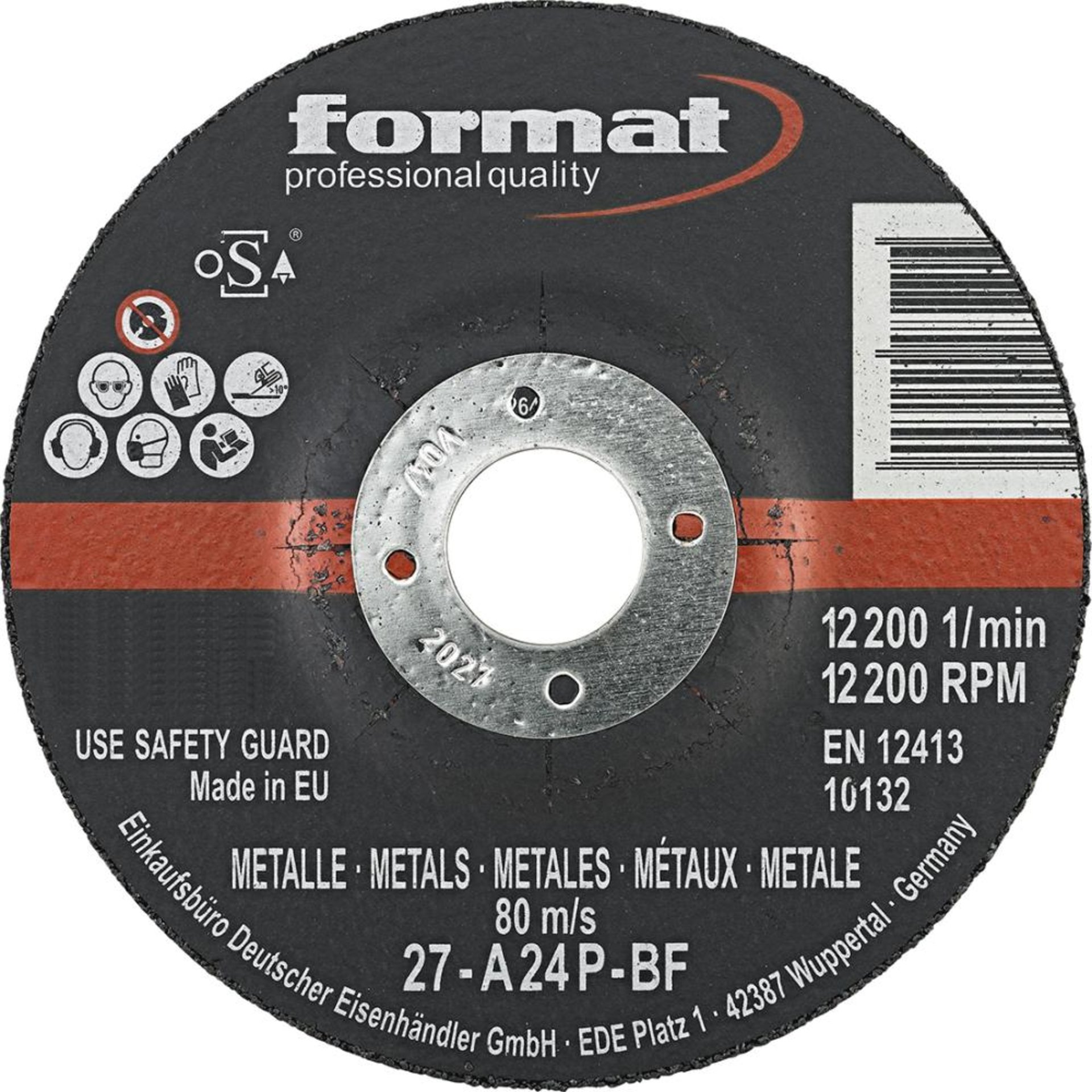 Schruppscheibe gekröpft Stahl/Guss 230x8mm FORMAT