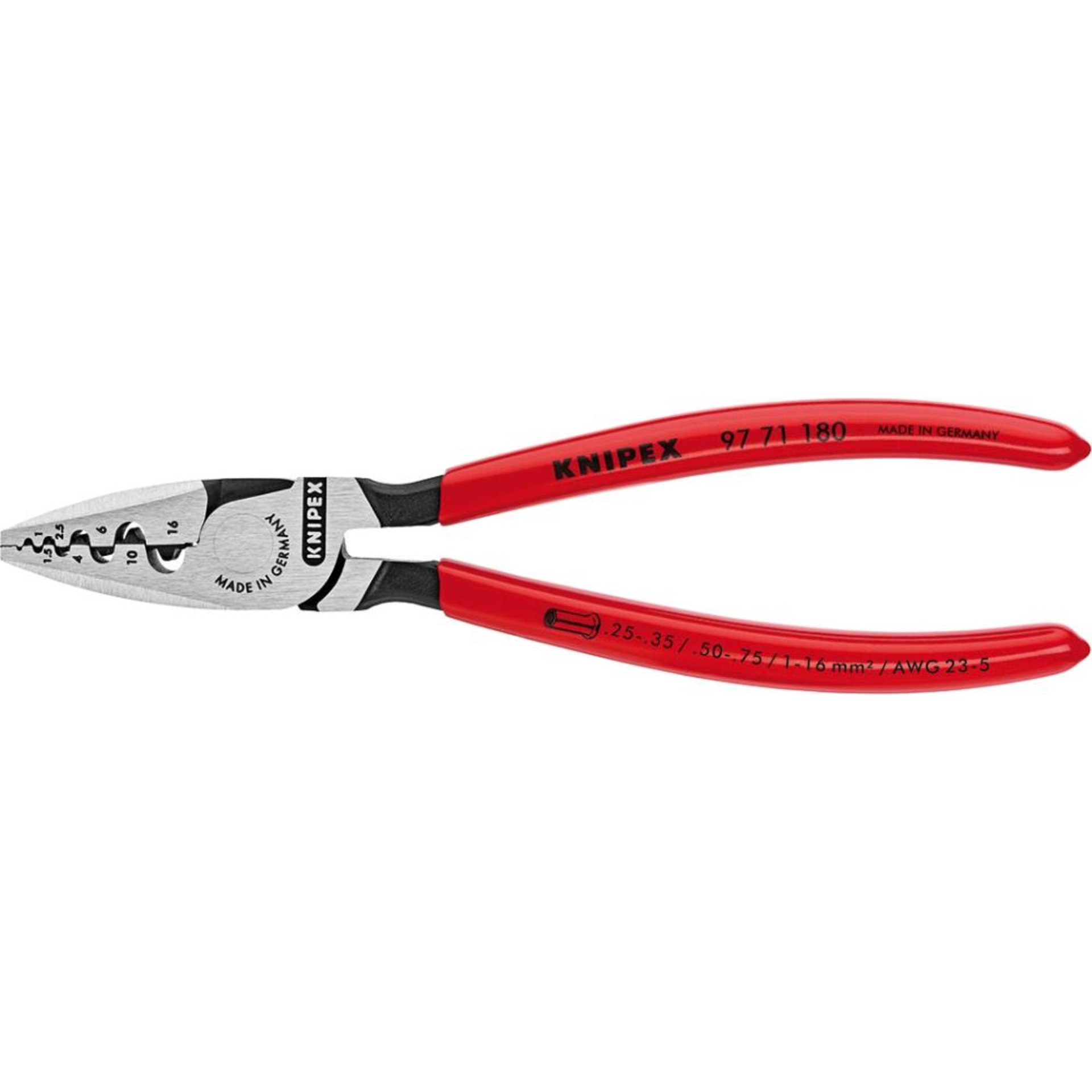 PINCE A SERTIR POUR EMBOUTS 0,25-16MM²