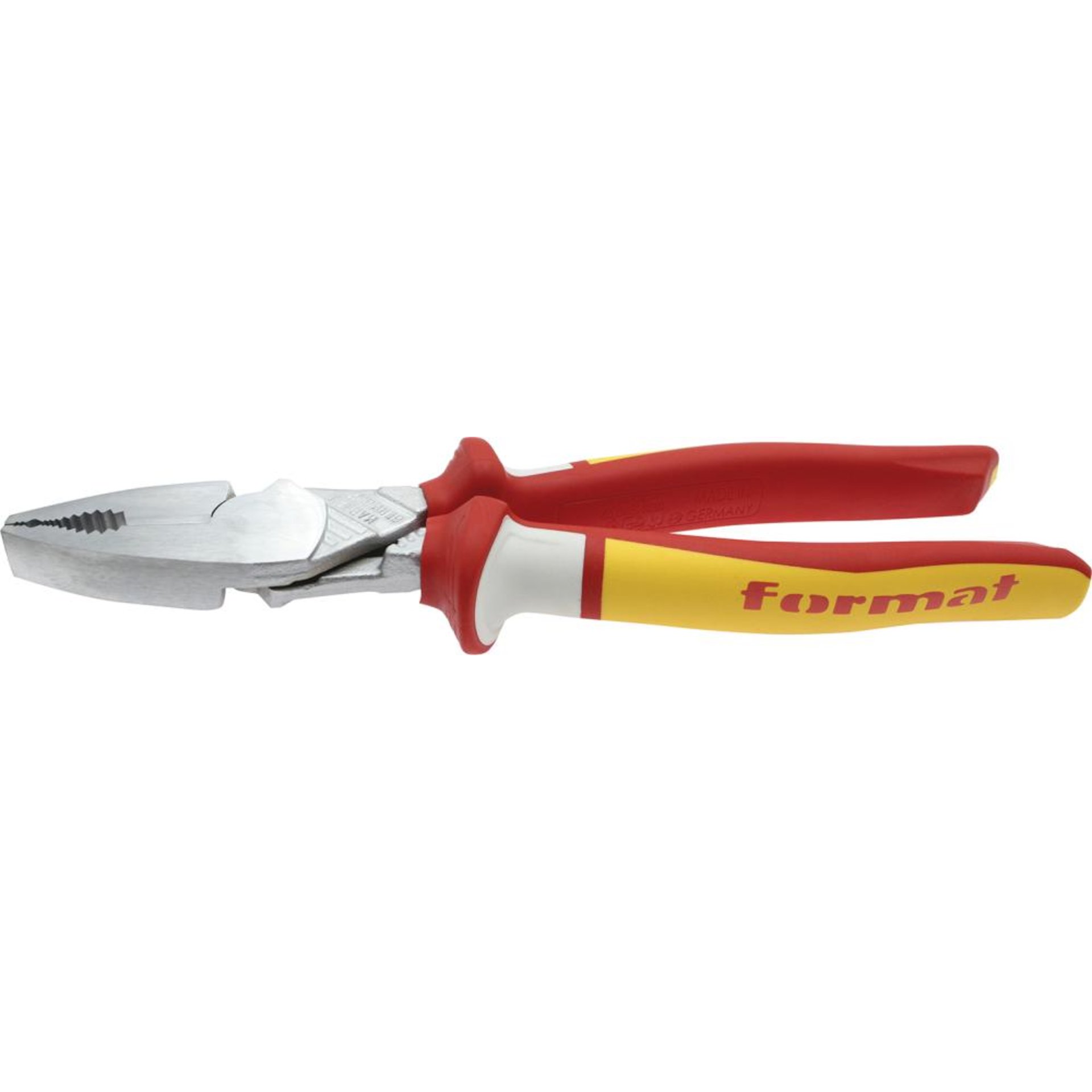 Kraft-Kombinationszange VDE MIG mit Mehrkomponenten-Griffen 180mm FORMAT