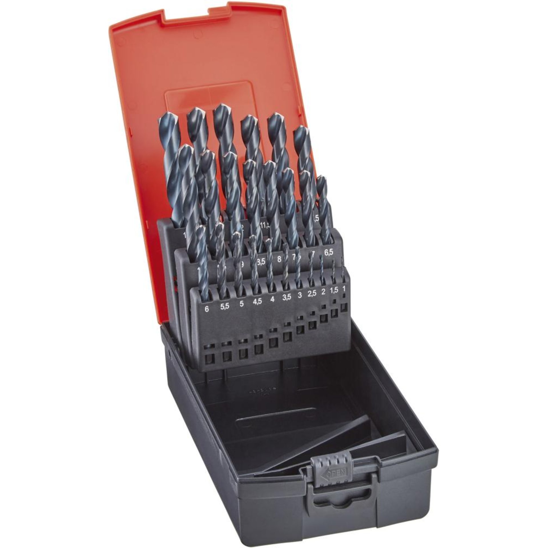 Spiralbohrer-Set DIN338 HSS geschliffen vaporisiert Typ N FORM C FORMAT
