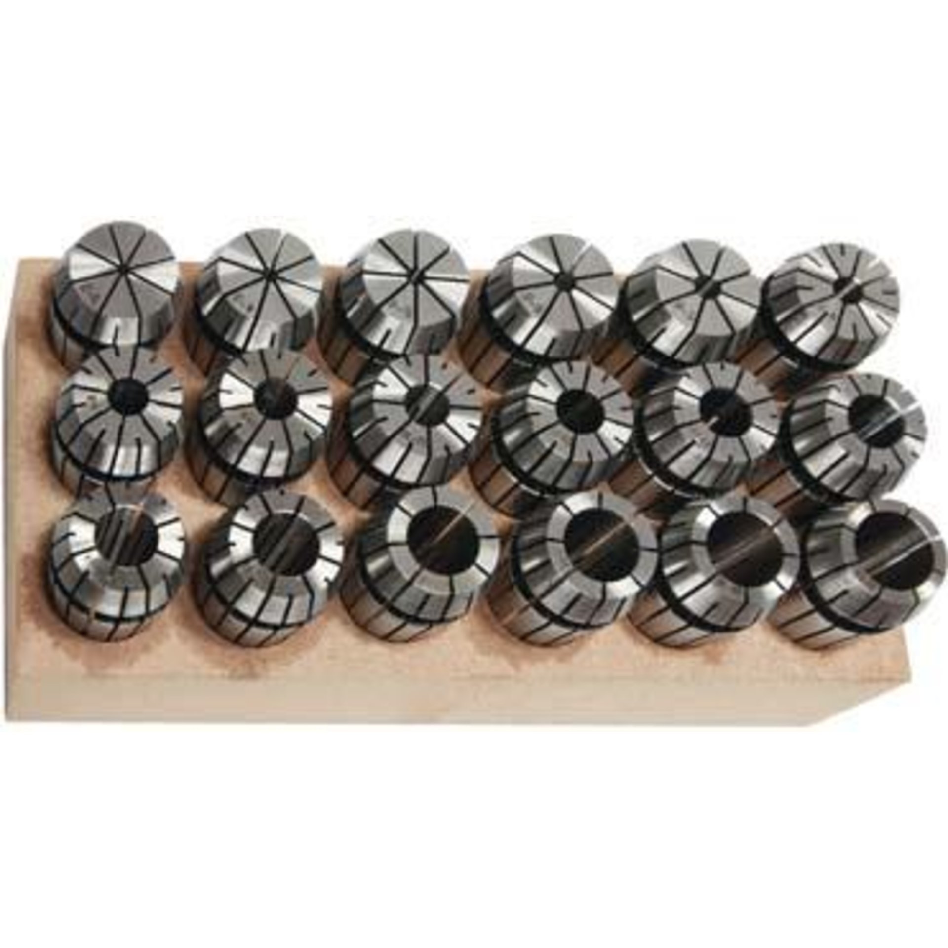Spannzangen-Set DIN6499B ER32 3-20mm, 18tlg. Rundlauf kleiner 0,007 mmFORMAT