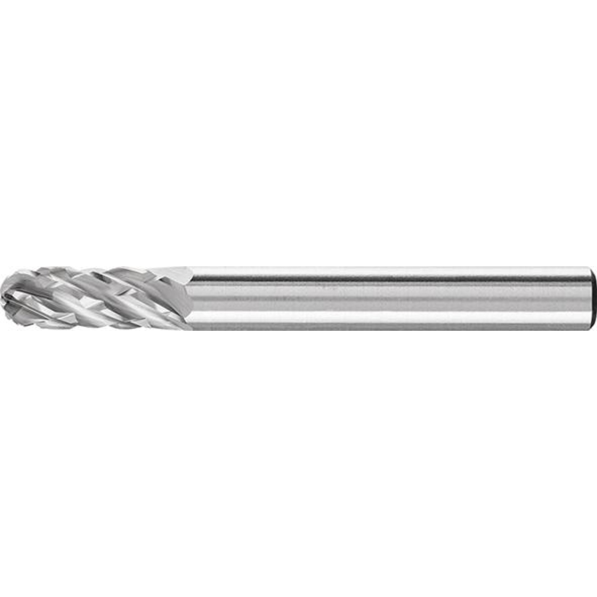 Hartmetallfrässtift (Rotorfräser)DIN 8033 – Schaft-Ø 6 mm, Walzenrundform WRC, Zahnung STEEL