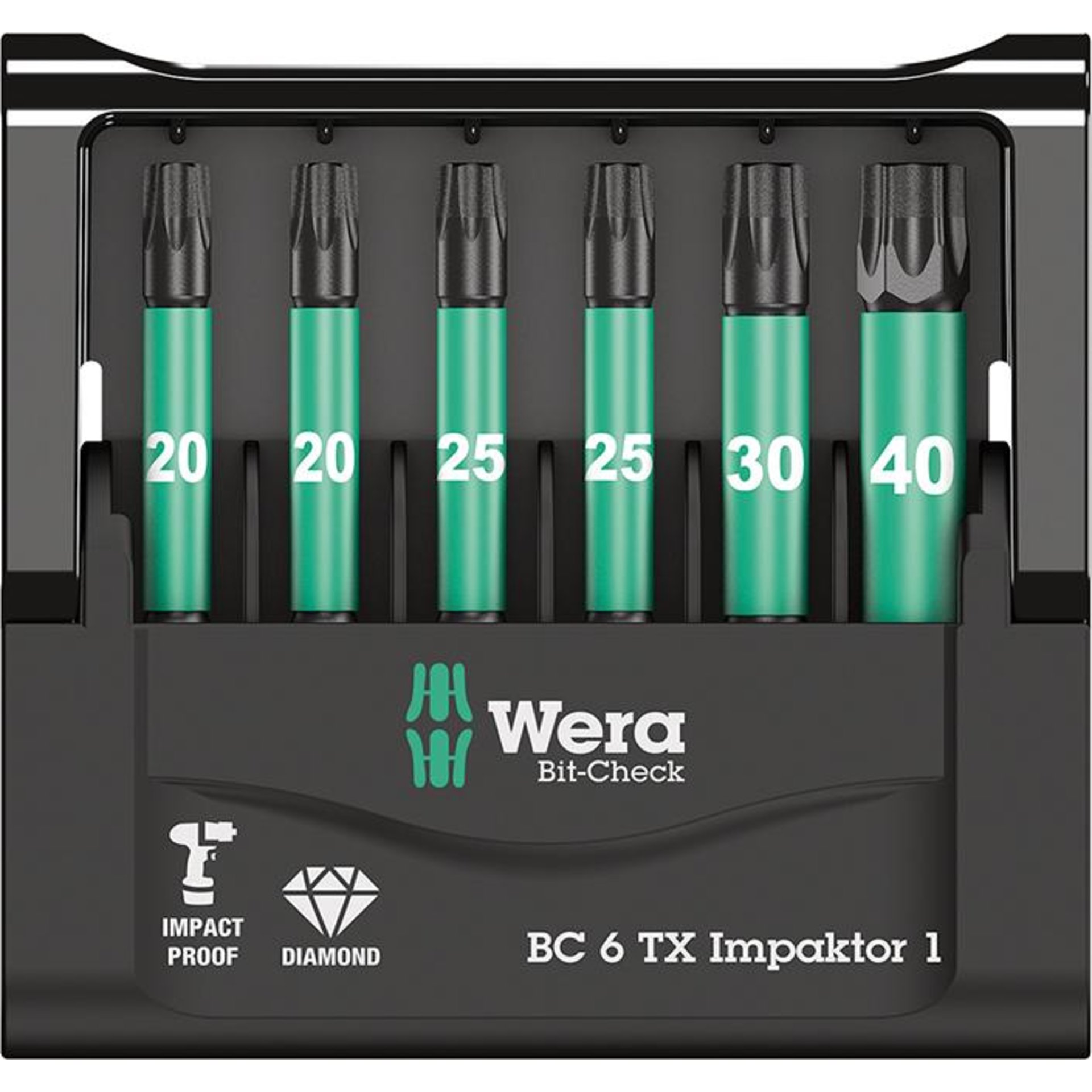 Bit-Satz Bit-Check 6 TX Impaktor 1 Wera