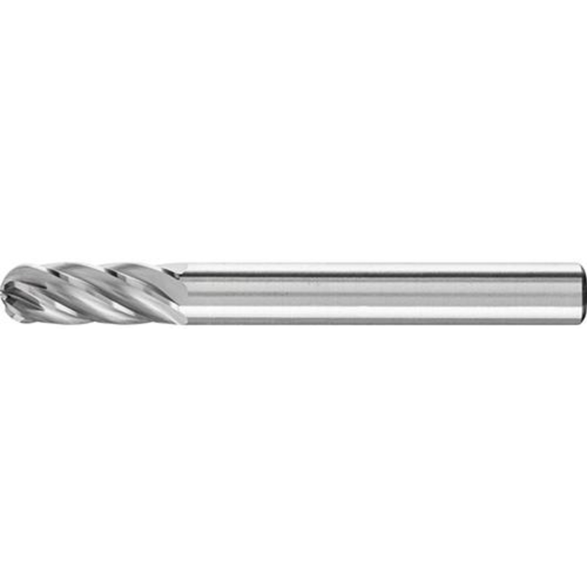 Hartmetallfrässtift (Rotorfräser) DIN 8033 – Schaft-Ø 6 mm, Walzenrundform WRC, Zahnung INOX
