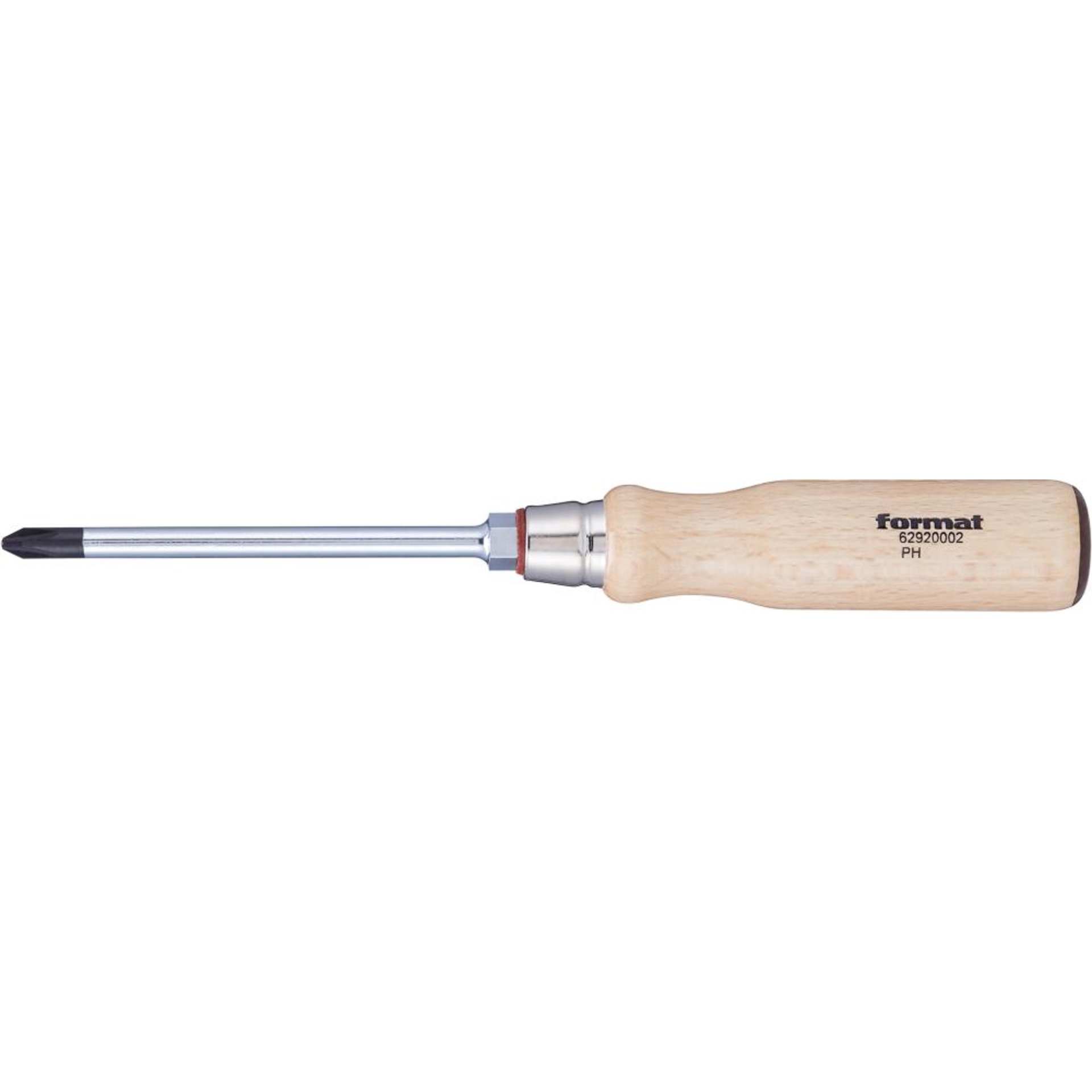 Schraubendreher mit Holzheft PH1x80mm FORMAT
