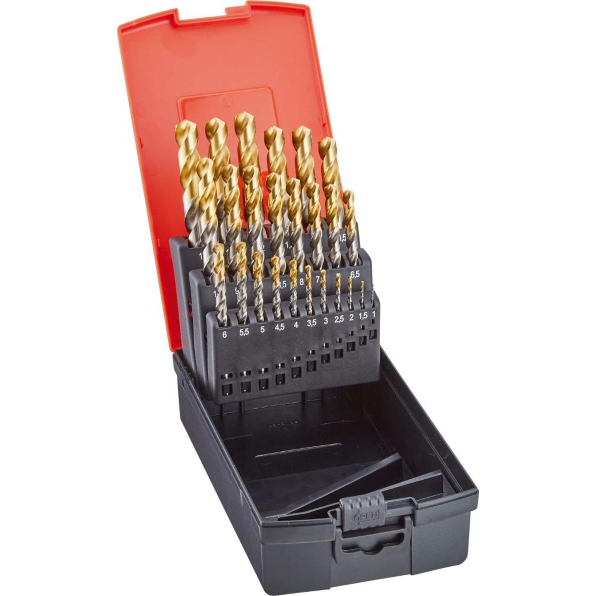 Spiralbohrer-Set DIN338 HSS TiN-TIP  FORMAT