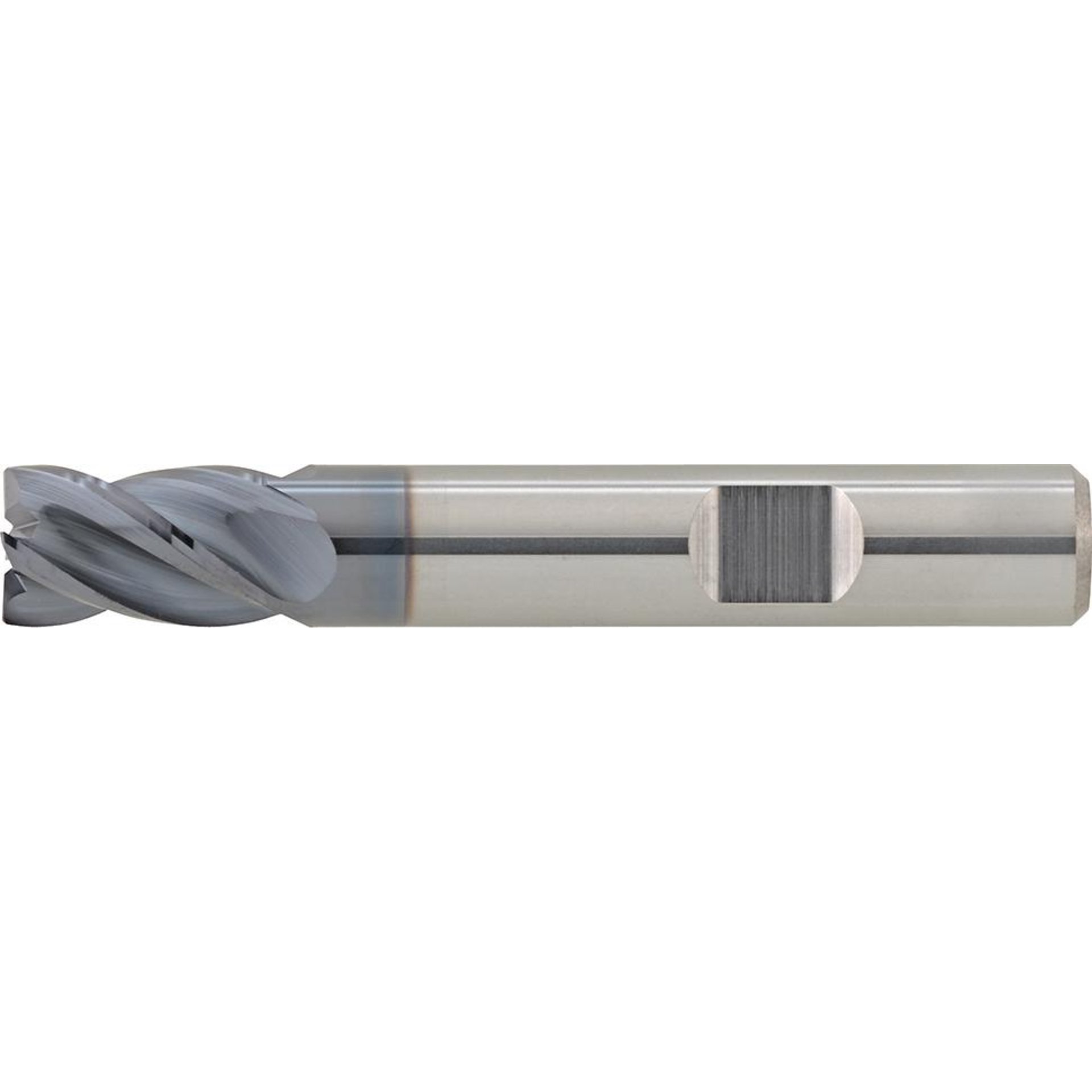 Schaftfräser VHM HPC kurzTiAlN Typ INOX Z4 Eckfase35/38° Schaft HB Werksnorm FORMAT