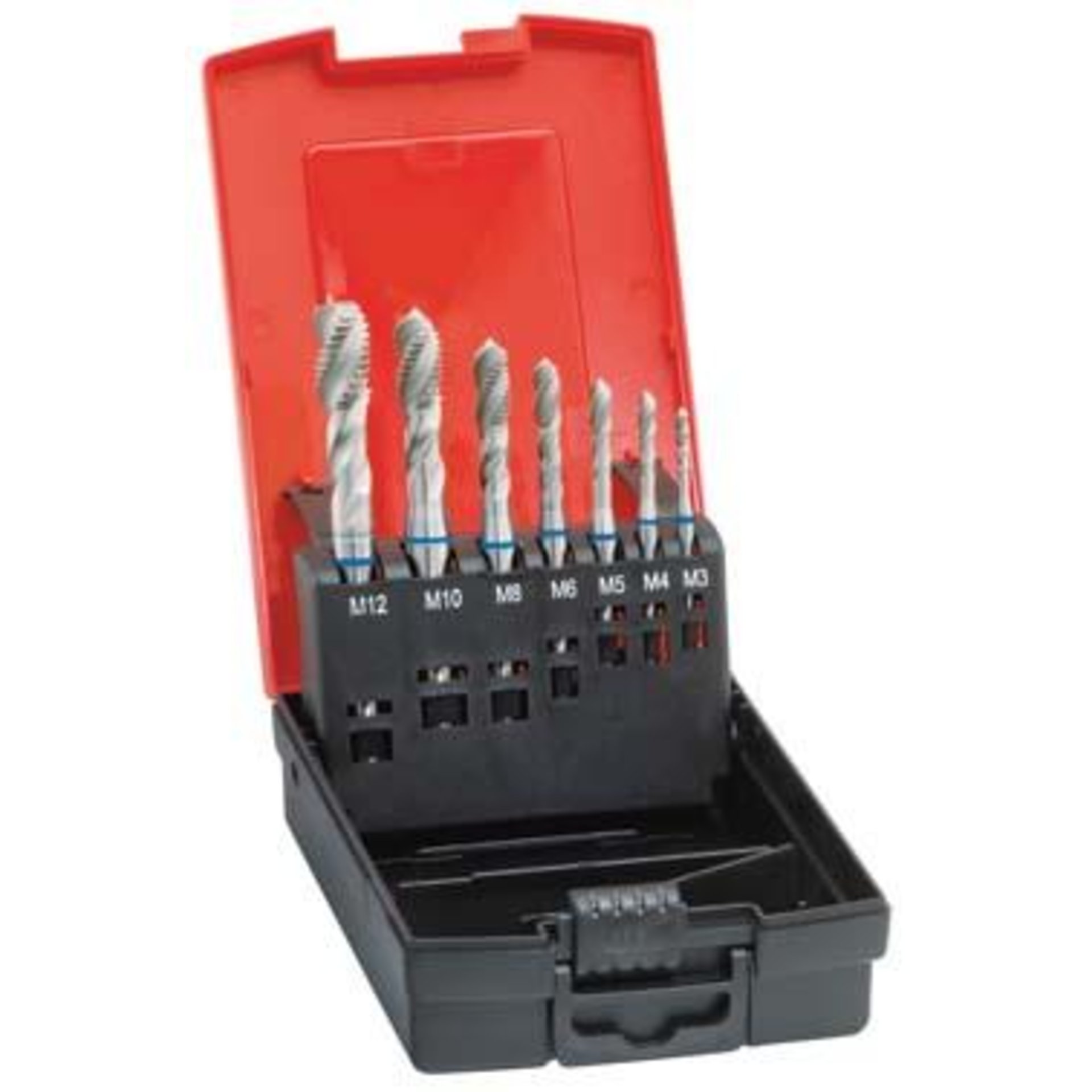 Maschinengewindebohrer- Set DIN371/376 Typ INOX Form C M3-M12 FORMAT
