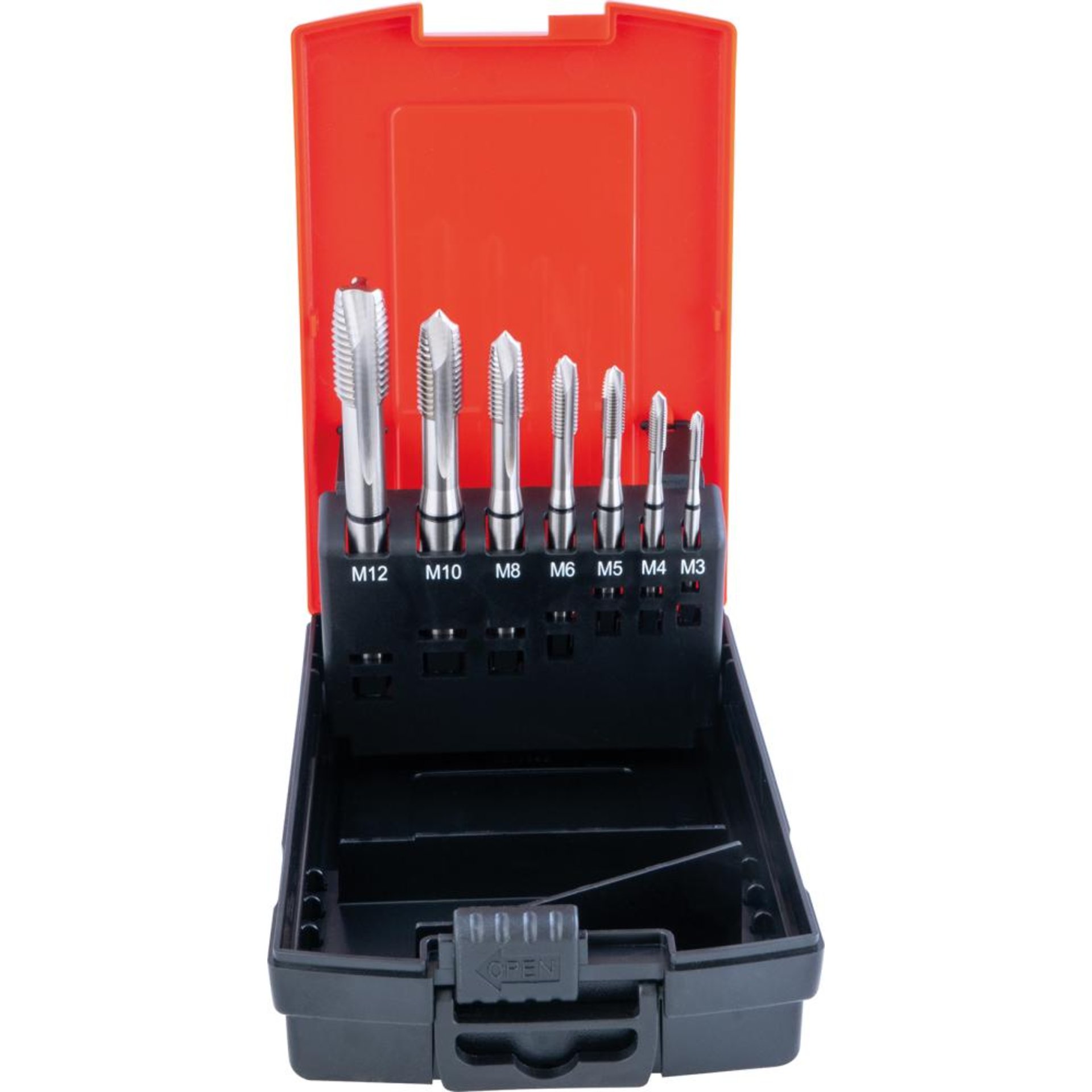 Maschinengewindeb.-Set DIN376 HSSE Typ W Form B M3-12 FORMAT