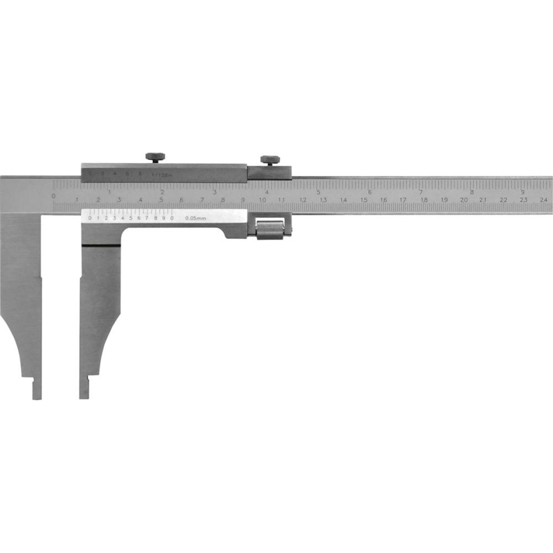 Messschieber Werkstatt ohne Spitze Feineinstellung 800x150mm FORMAT