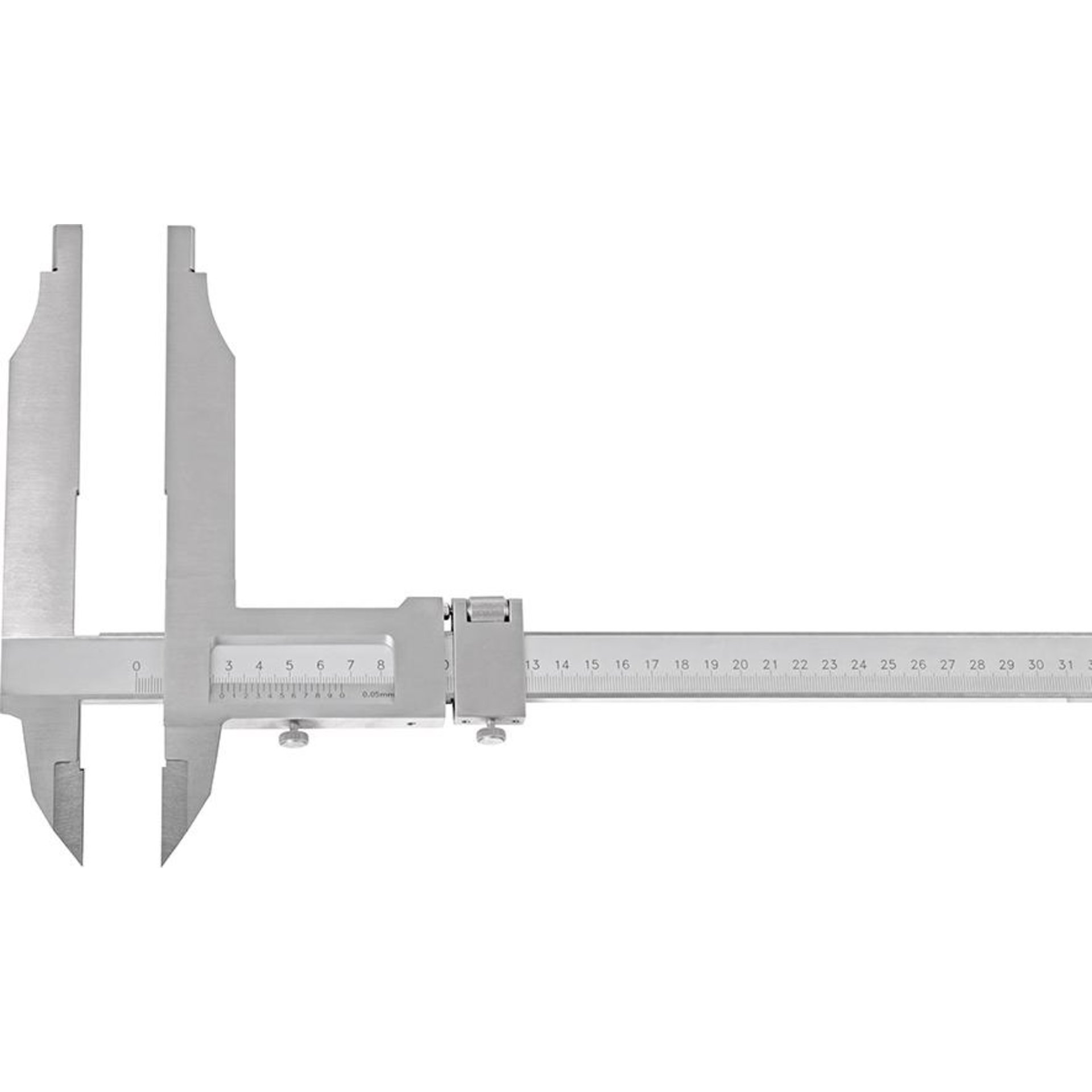 Messschieber Werkstatt mit Spitze und FE beidseitig ablesbar 800x150mm FORMAT