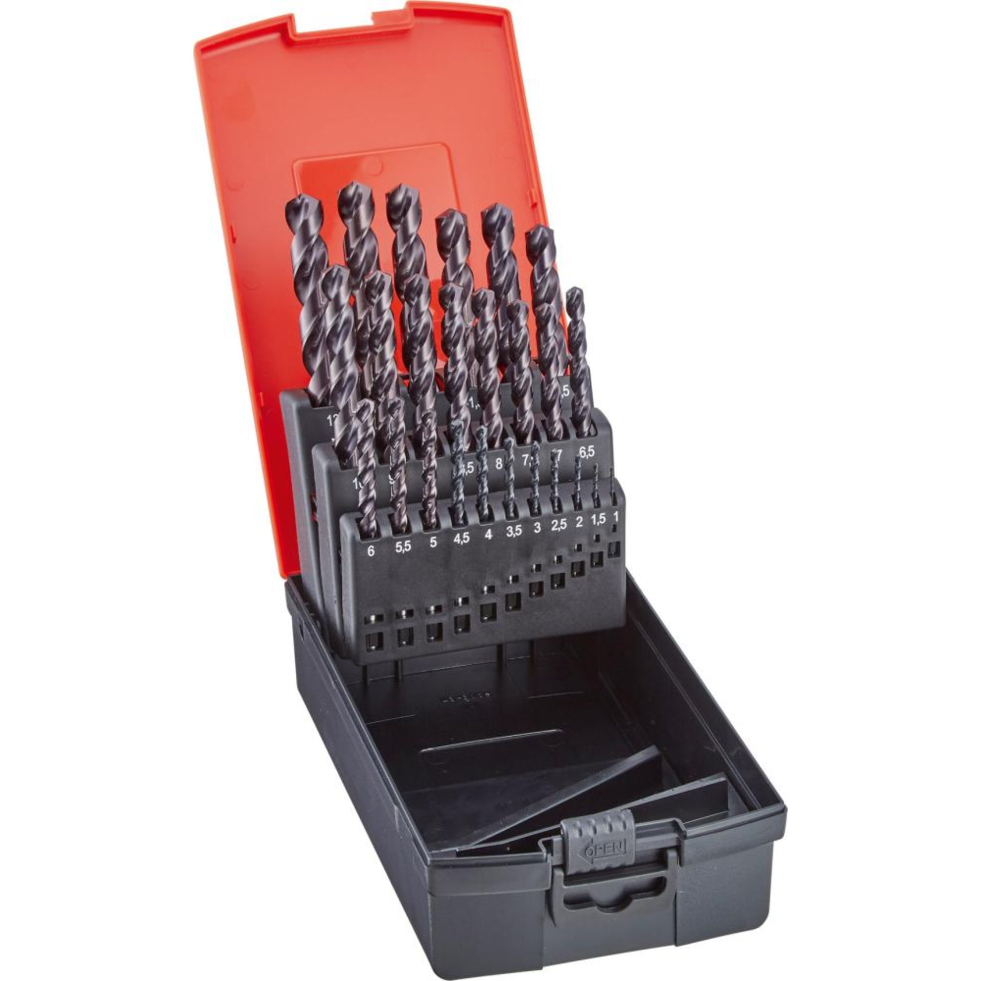 Spiralbohrer-Set DIN338 HSSE TiALN Typ N 1-13mm FORMAT