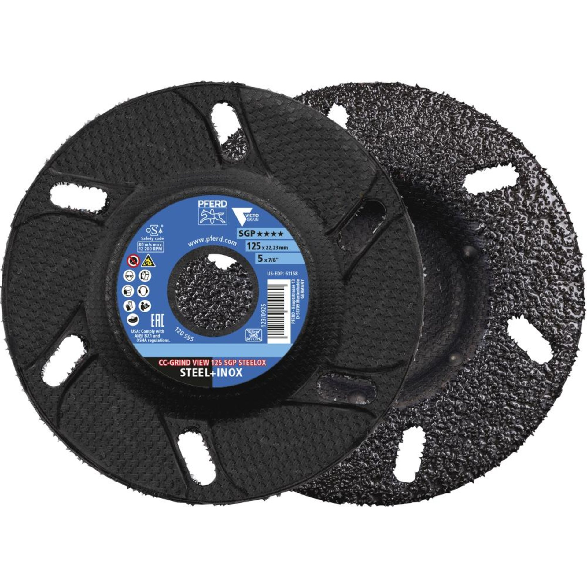 Schleifscheibe SGP VIEW CC-GRIND-ROBUST STEELOX 125mm VICTOGRAIN Pferd