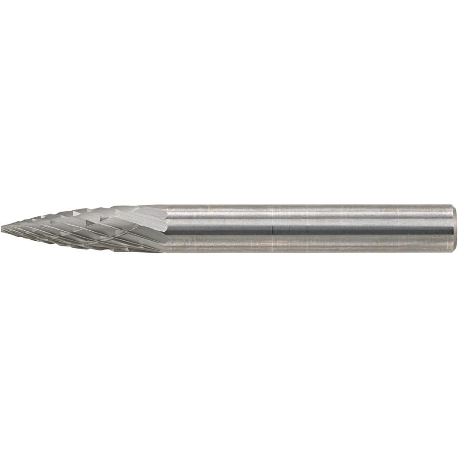 Hartmetallfrässtift (Rotorfräser) DIN 8033 – Schaft-Ø 6 mm, Spitzbogenform SPG, Zahnung C