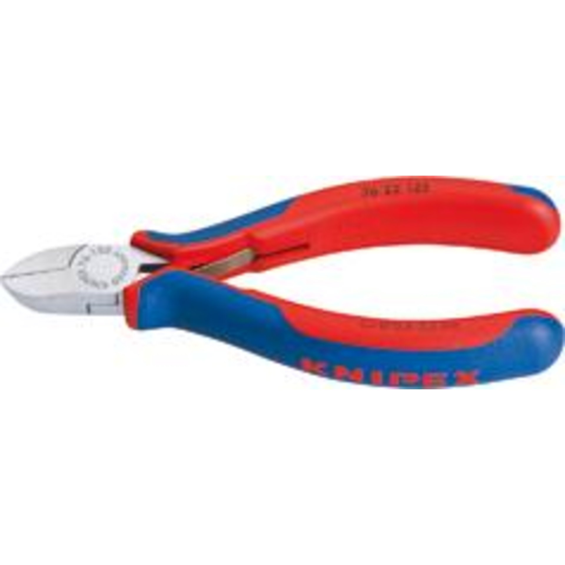KNIPEX 76 22 125 Seitenschneider für Elektromechaniker mit Mehrkomponenten-Hüllen schwarz atramentiert 125 mm