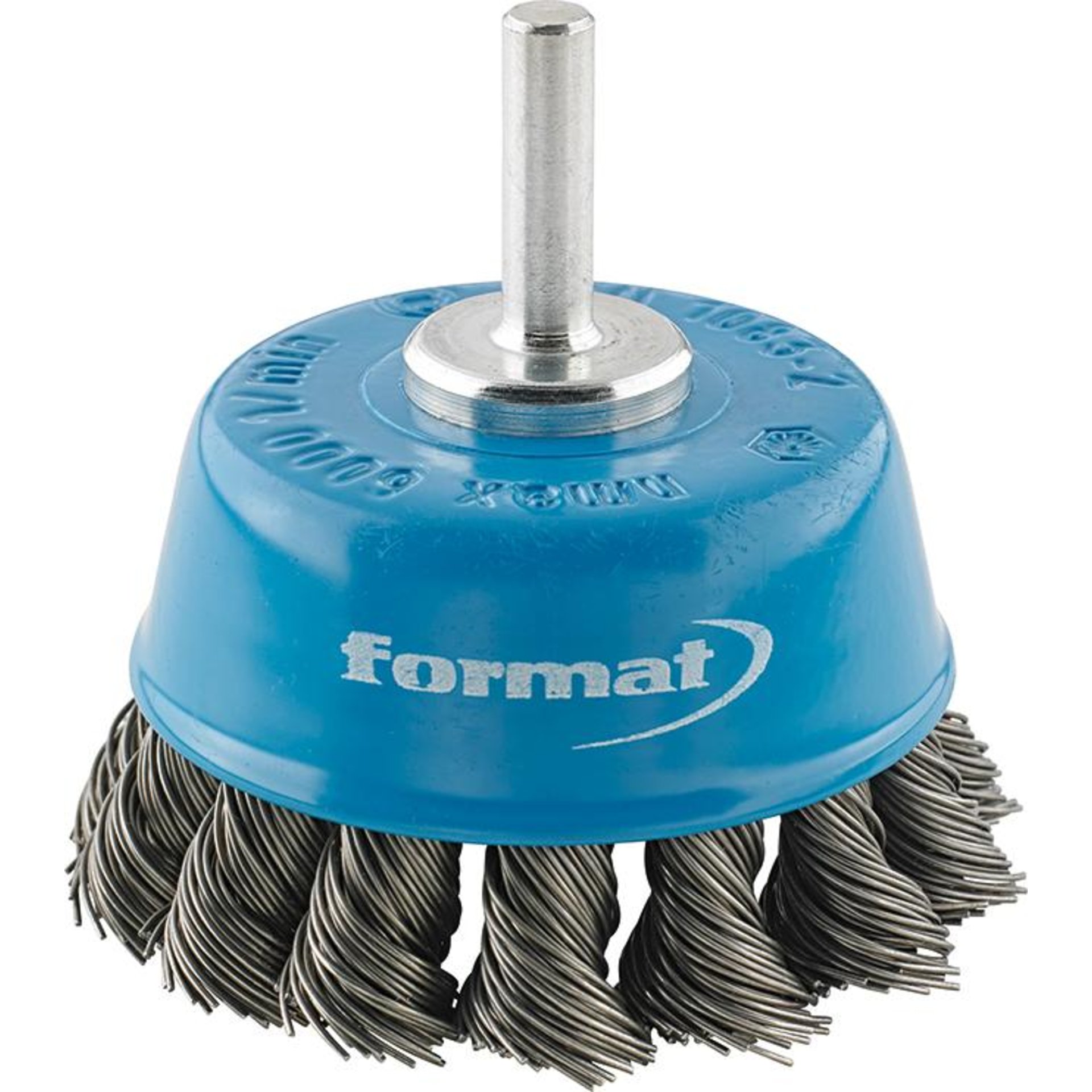 Topfbürste Stahl gezopft 6mm 65x0,5mm FORMAT