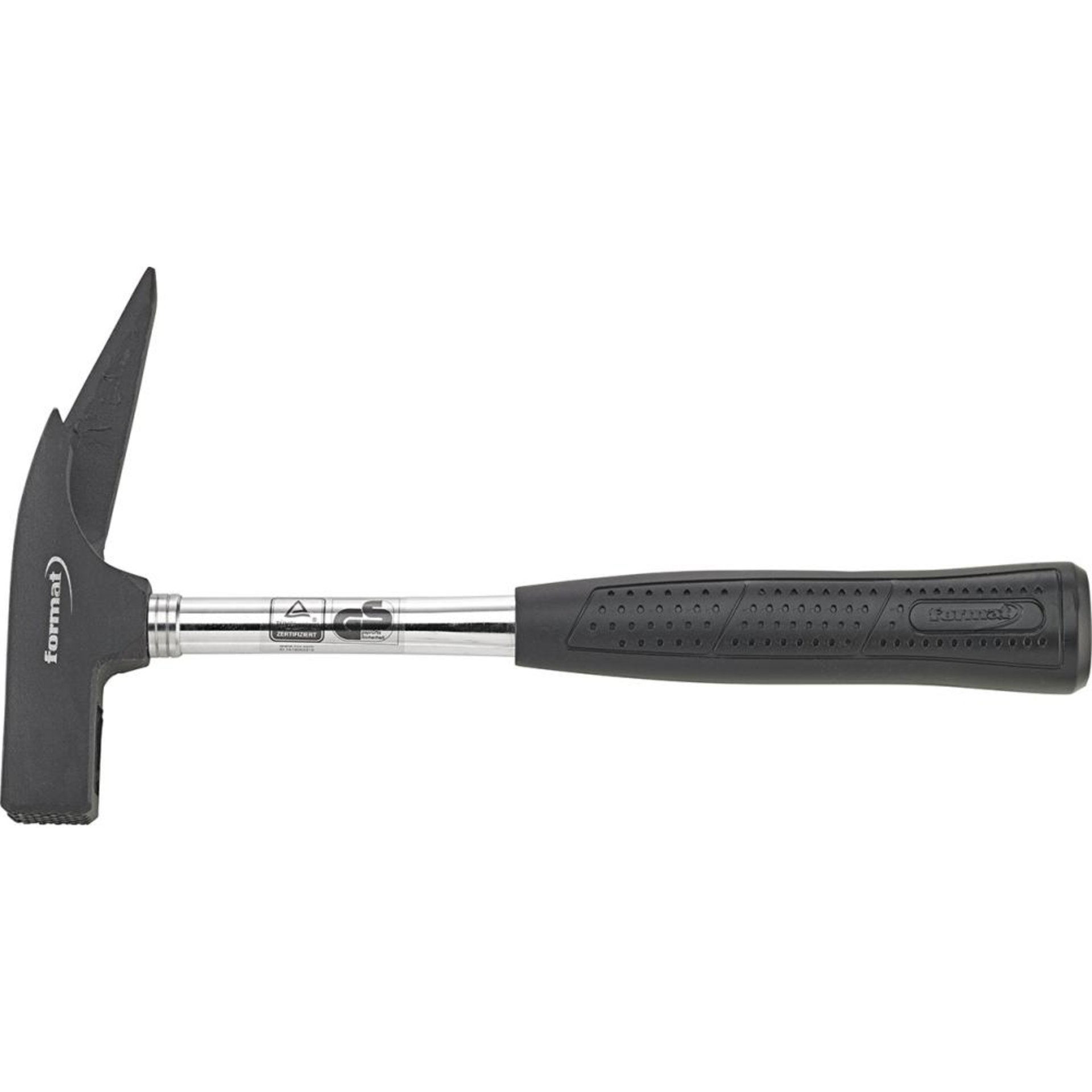 Latthammer geraut mit Nagelhalter und Stahlrohrstiel 600g FORMAT